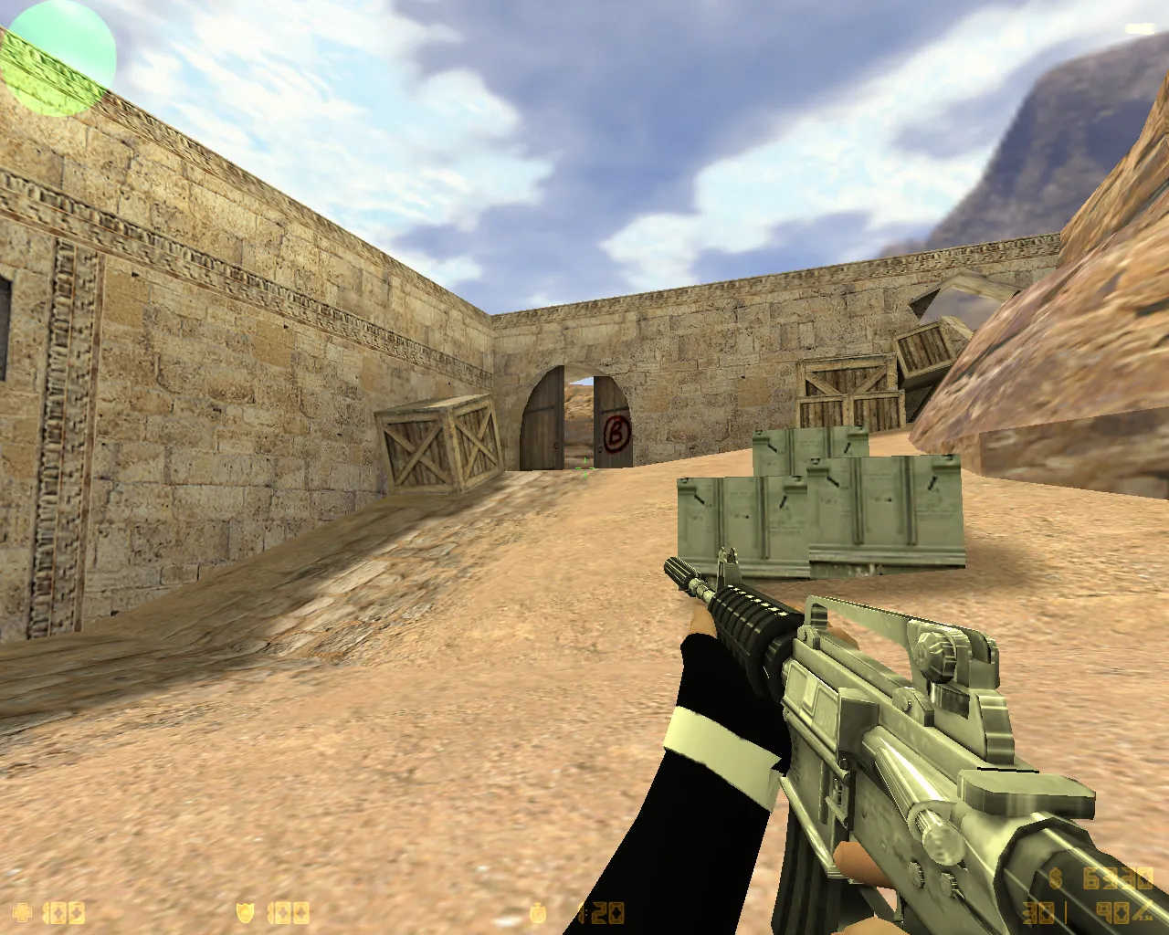 Скриншот  CS 1.6 «Хром» — сборка CS 1.6 с 27 хром-моделями оружия, темным меню и оптимизированным конфигом