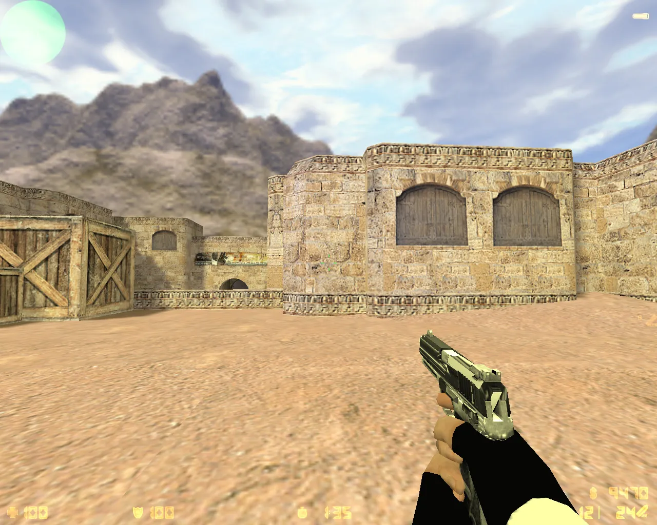 Скриншот  CS 1.6 «Хром» — сборка CS 1.6 с 27 хром-моделями оружия, темным меню и оптимизированным конфигом