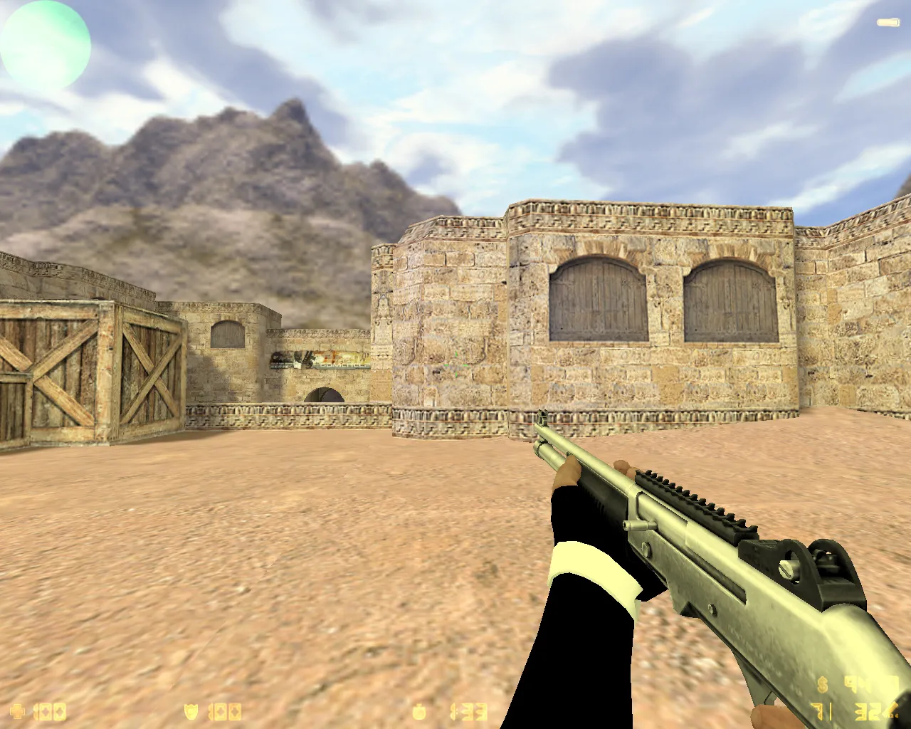 Скриншот  CS 1.6 «Хром» — сборка CS 1.6 с 27 хром-моделями оружия, темным меню и оптимизированным конфигом