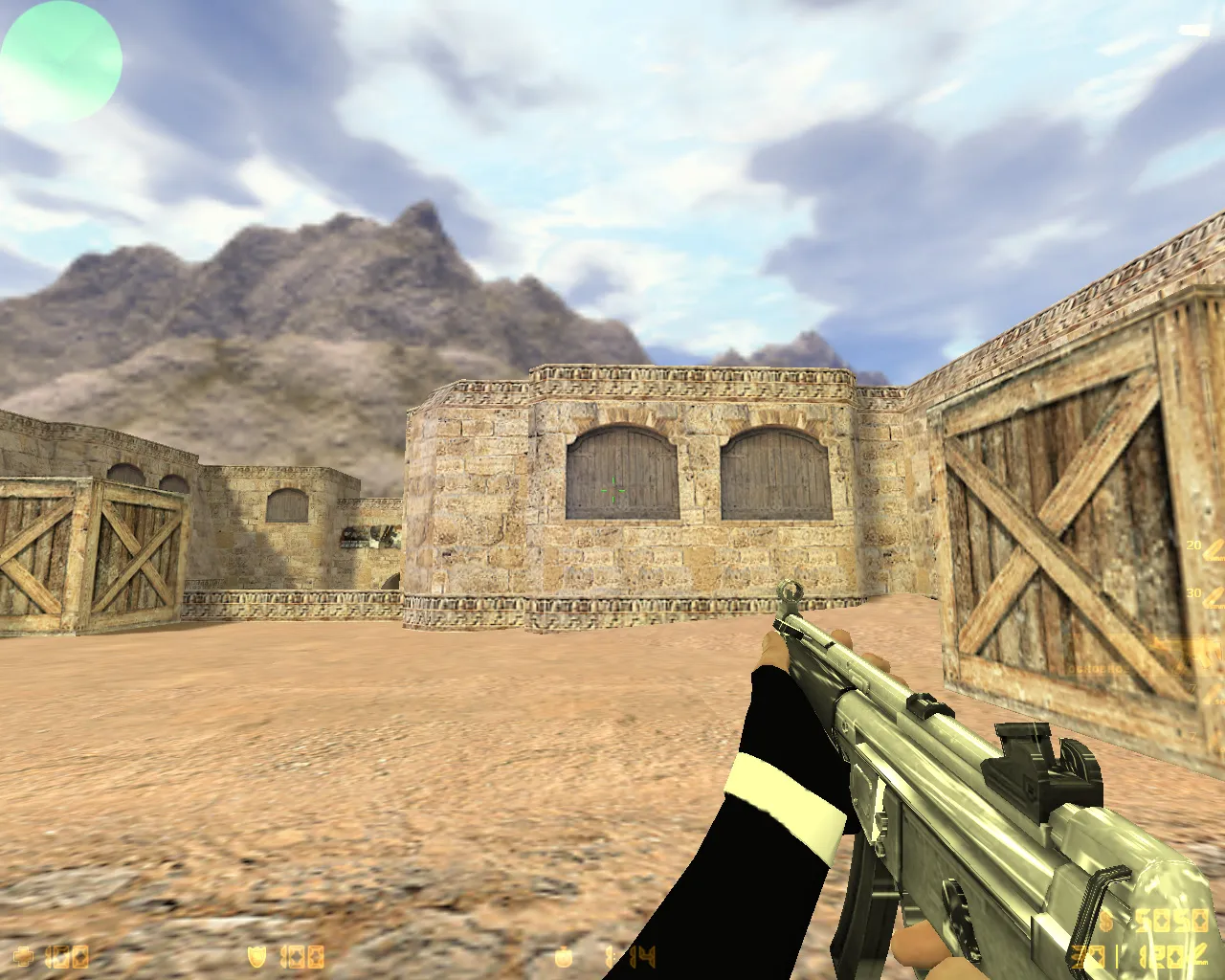 Скриншот  CS 1.6 «Хром» — сборка CS 1.6 с 27 хром-моделями оружия, темным меню и оптимизированным конфигом