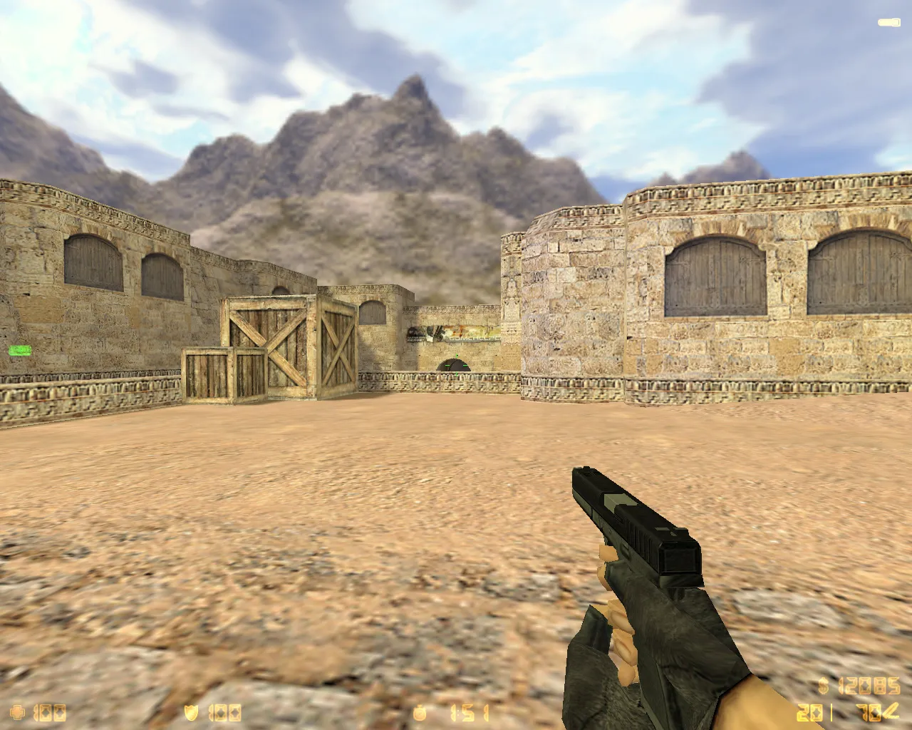 Скриншот  CS 1.6 Classic HD: HD модели оружия v_, p_, w_, графика, звуки, меню и оптимизированный конфиг