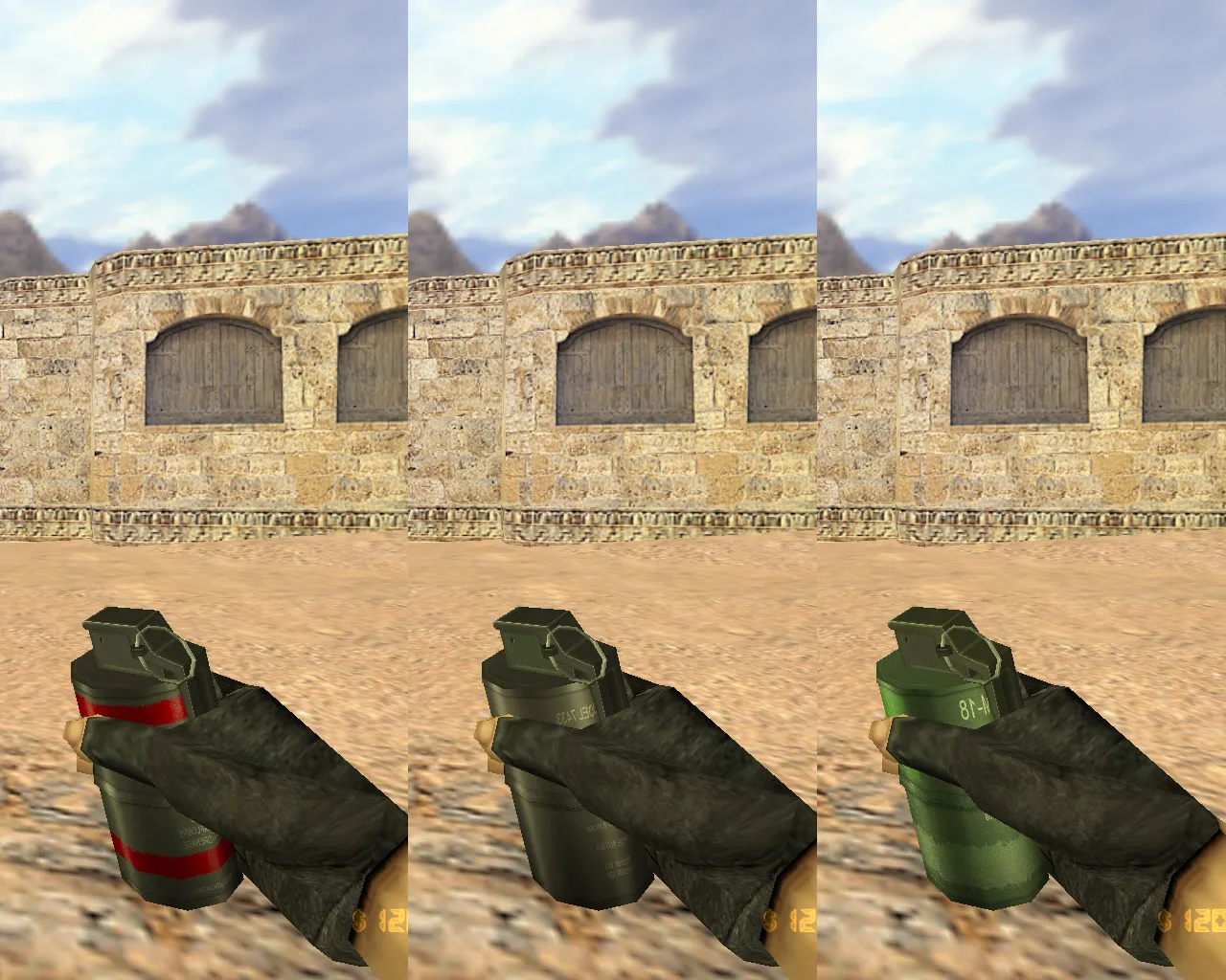 Скриншот  CS 1.6 Classic HD: HD модели оружия v_, p_, w_, графика, звуки, меню и оптимизированный конфиг