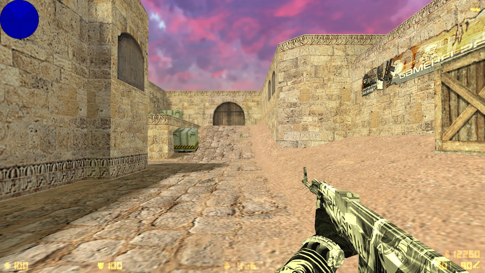 Скриншот CS 1.6 от Clementine v1: блогерская сборка с 9 новшествами, оптимизированным конфигом, темной темой меню и новыми звуками