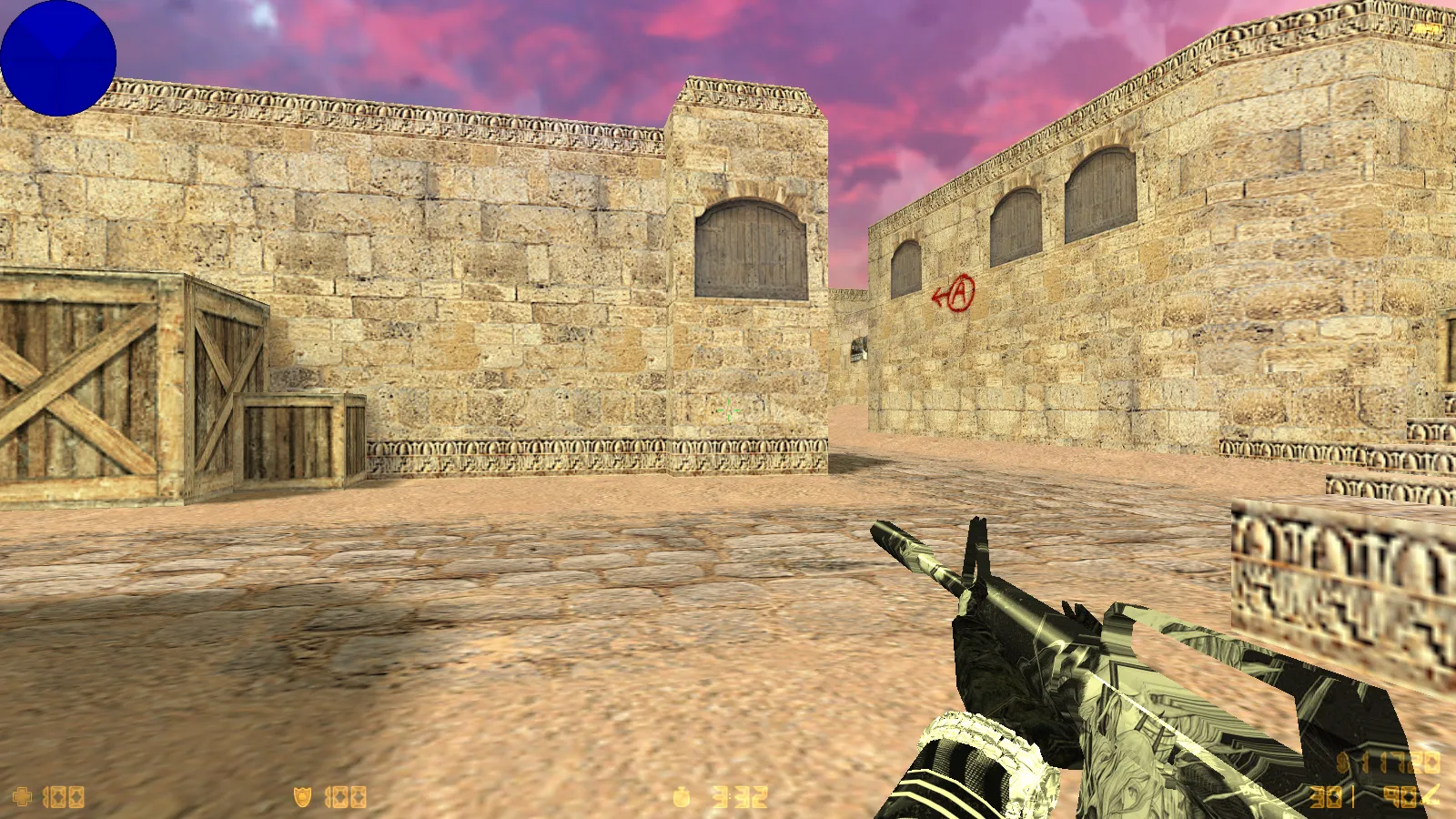 Скриншот CS 1.6 от Clementine v1: блогерская сборка с 9 новшествами, оптимизированным конфигом, темной темой меню и новыми звуками