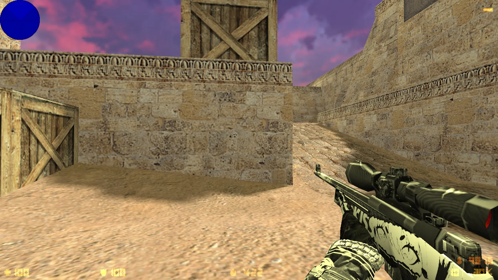 Скриншот  CS 1.6 от Clementine v1: блогерская сборка с 9 новшествами, оптимизированным конфигом, темной темой меню и новыми звуками