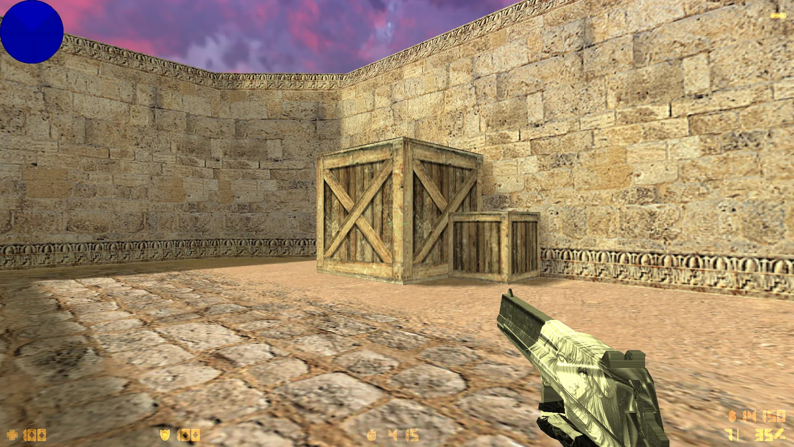 Скриншот  CS 1.6 от Clementine v1: блогерская сборка с 9 новшествами, оптимизированным конфигом, темной темой меню и новыми звуками