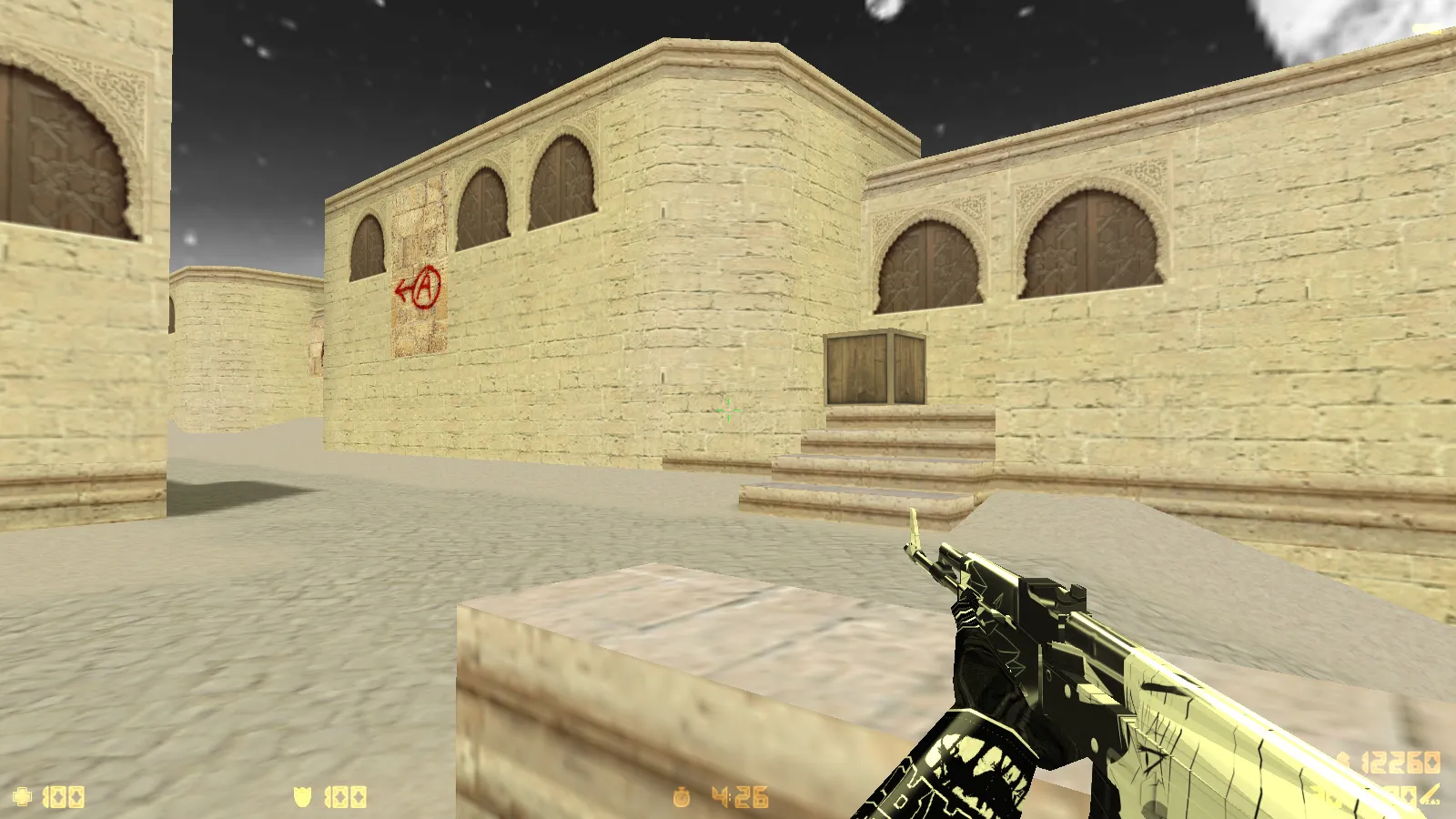 Скриншот CS 1.6 от Clementine v2: блогерская сборка с 16 черно-белыми скинами, темным меню и оптимизированным конфигом