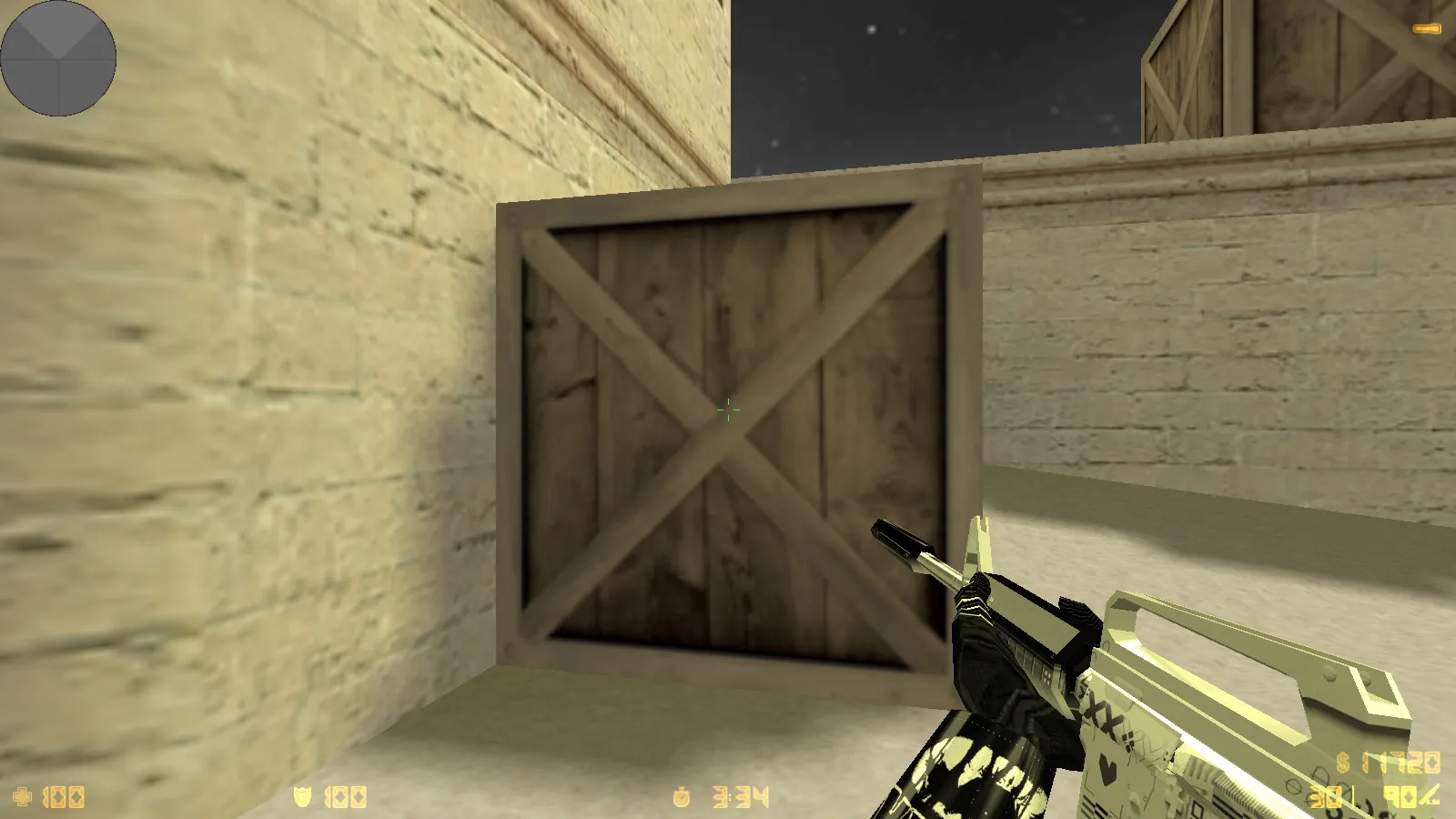 Скриншот CS 1.6 от Clementine v2: блогерская сборка с 16 черно-белыми скинами, темным меню и оптимизированным конфигом