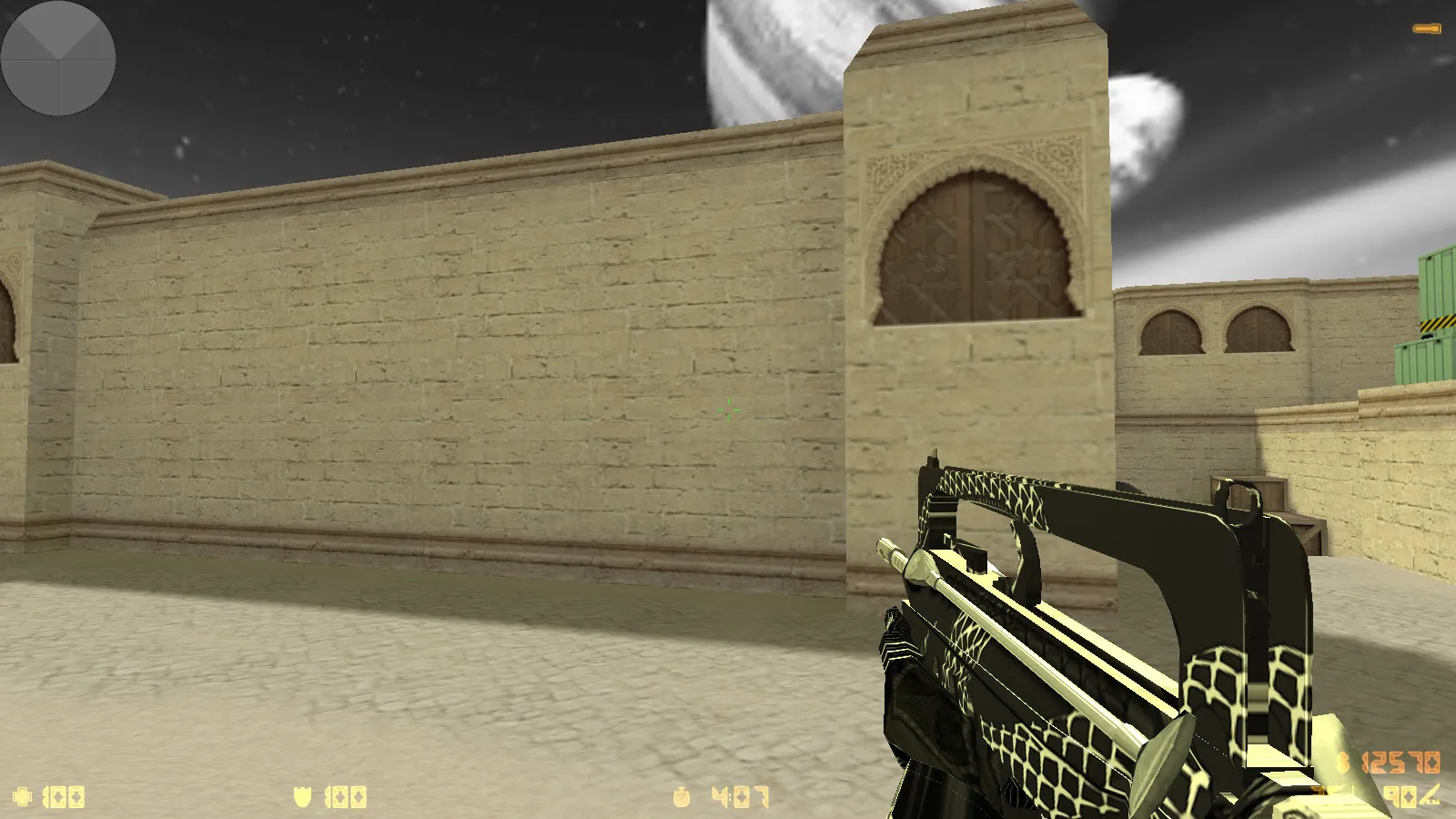 Скриншот  CS 1.6 от Clementine v2: блогерская сборка с 16 черно-белыми скинами, темным меню и оптимизированным конфигом