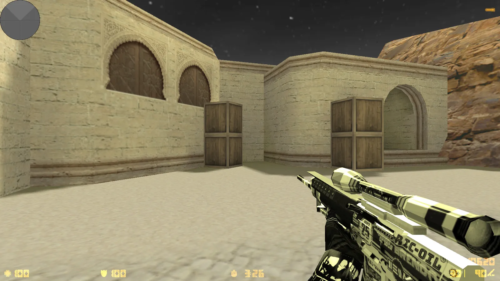 Скриншот  CS 1.6 от Clementine v2: блогерская сборка с 16 черно-белыми скинами, темным меню и оптимизированным конфигом