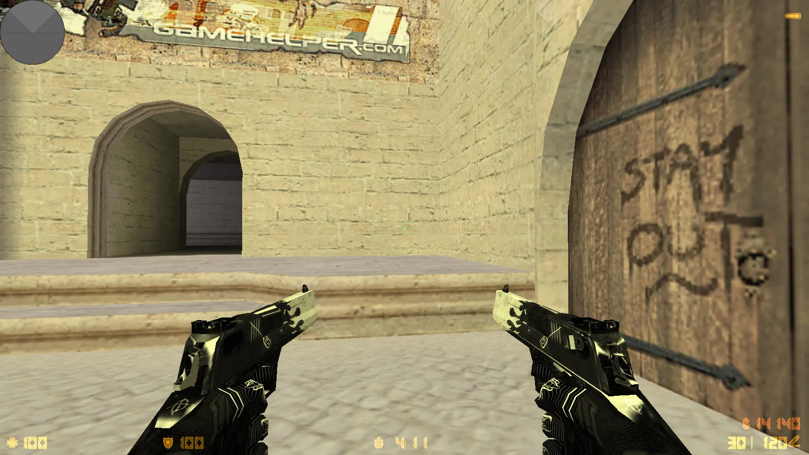 Скриншот  CS 1.6 от Clementine v2: блогерская сборка с 16 черно-белыми скинами, темным меню и оптимизированным конфигом