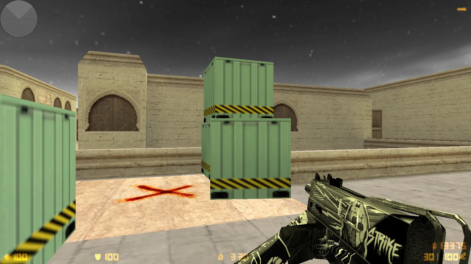 Скриншот  CS 1.6 от Clementine v2: блогерская сборка с 16 черно-белыми скинами, темным меню и оптимизированным конфигом