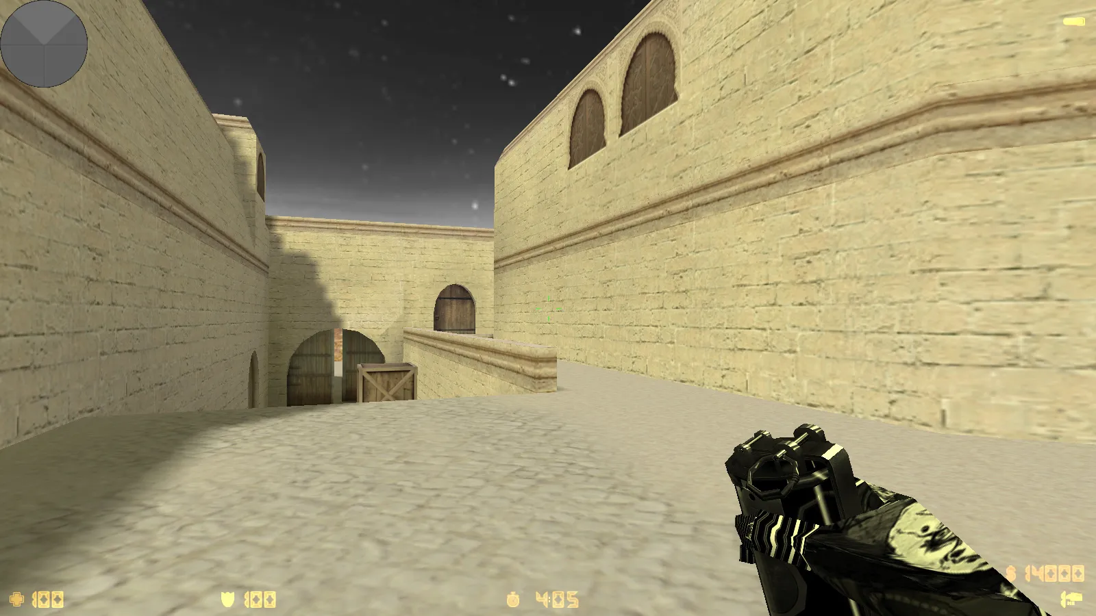 Скриншот  CS 1.6 от Clementine v2: блогерская сборка с 16 черно-белыми скинами, темным меню и оптимизированным конфигом