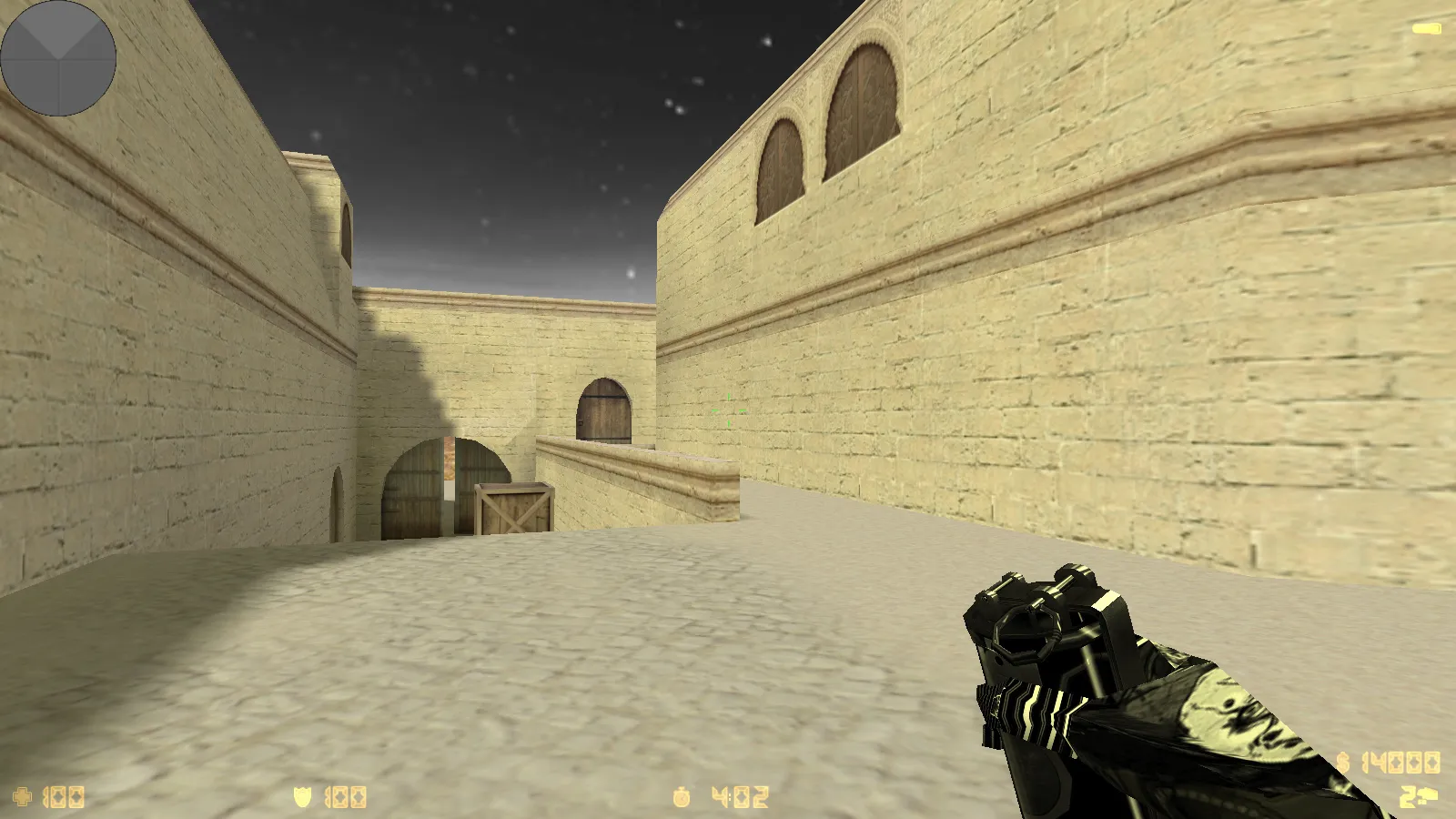 Скриншот  CS 1.6 от Clementine v2: блогерская сборка с 16 черно-белыми скинами, темным меню и оптимизированным конфигом