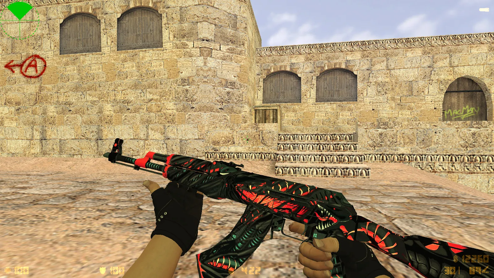 Скриншот CS 1.6 Cool HD: 10 обновлений, 30 скинов оружия, звуки и меню в HD стиле