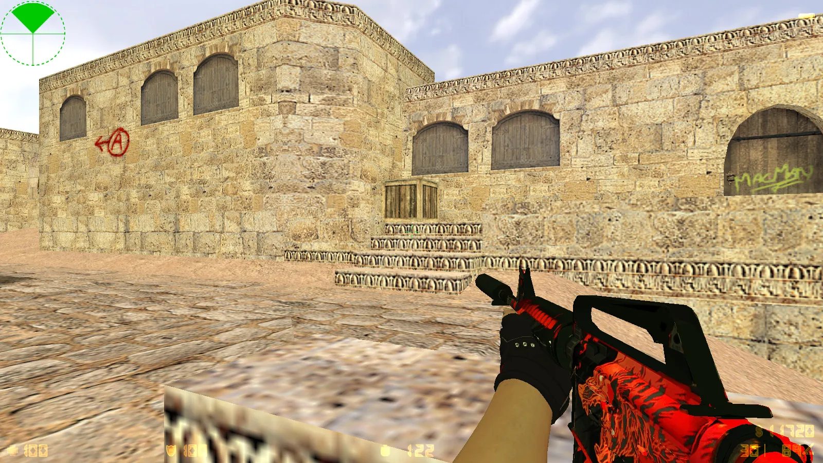 Скриншот CS 1.6 Cool HD: 10 обновлений, 30 скинов оружия, звуки и меню в HD стиле