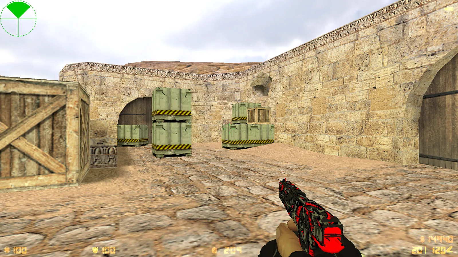 Скриншот  CS 1.6 Cool HD: 10 обновлений, 30 скинов оружия, звуки и меню в HD стиле