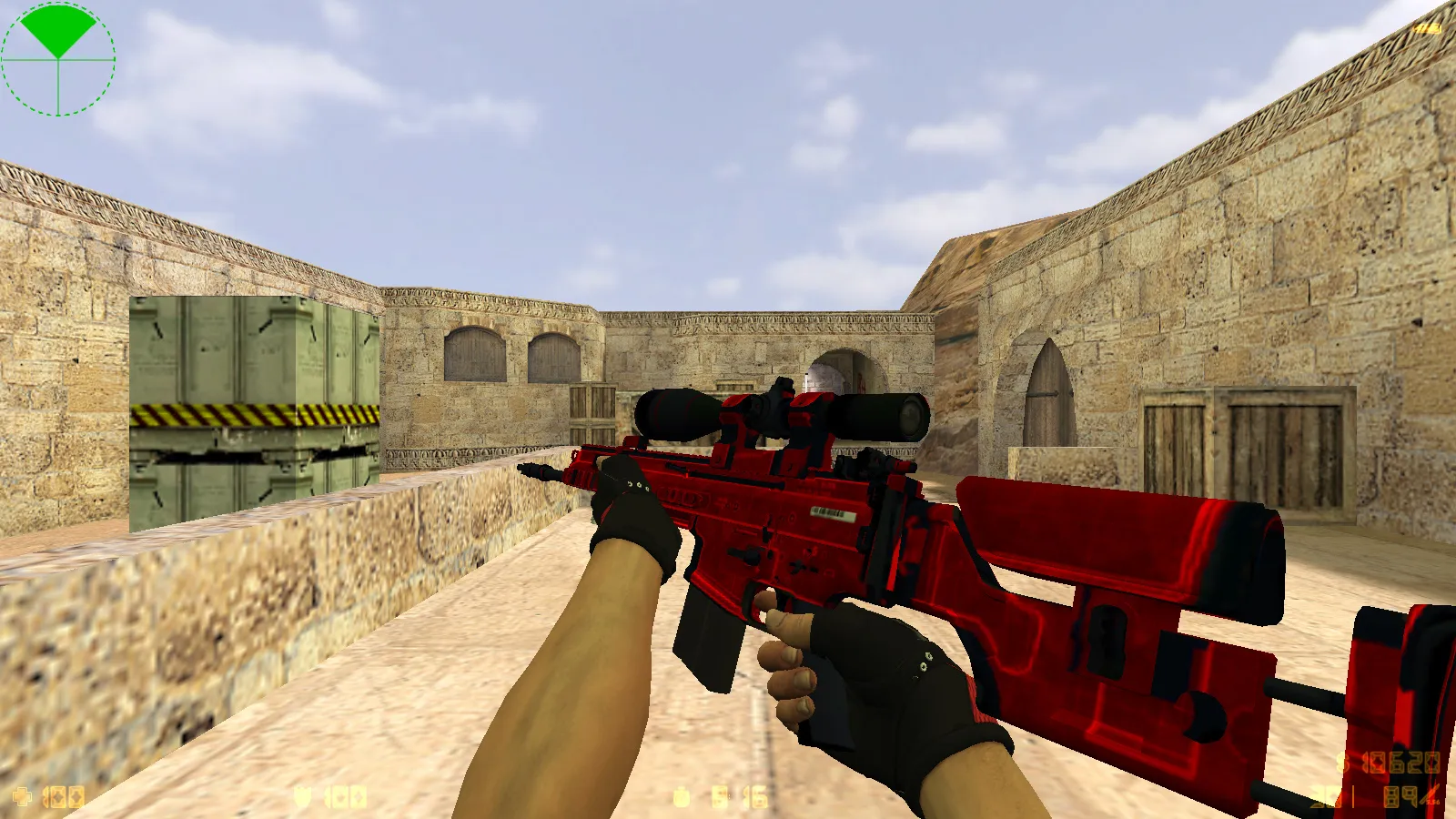 Скриншот  CS 1.6 Cool HD: 10 обновлений, 30 скинов оружия, звуки и меню в HD стиле