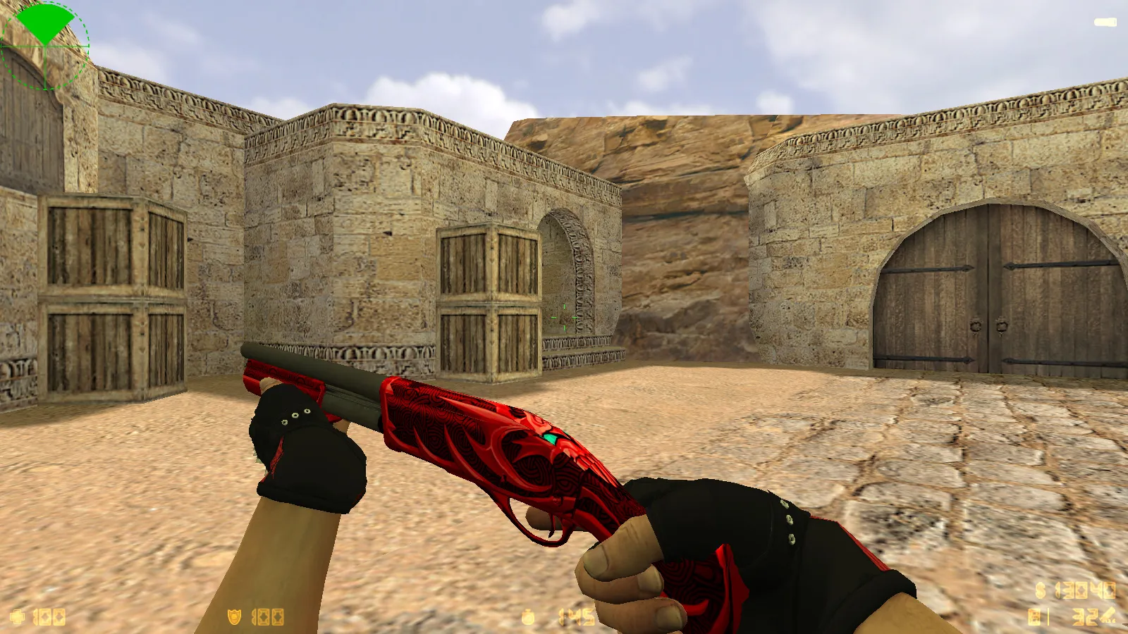 Скриншот  CS 1.6 Cool HD: 10 обновлений, 30 скинов оружия, звуки и меню в HD стиле