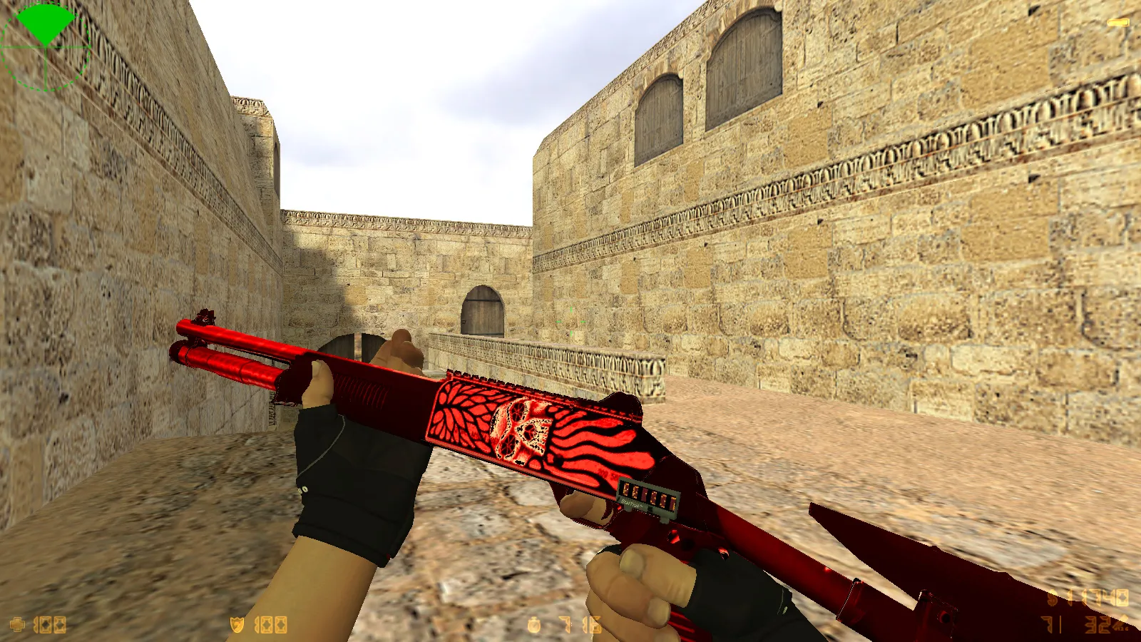 Скриншот  CS 1.6 Cool HD: 10 обновлений, 30 скинов оружия, звуки и меню в HD стиле