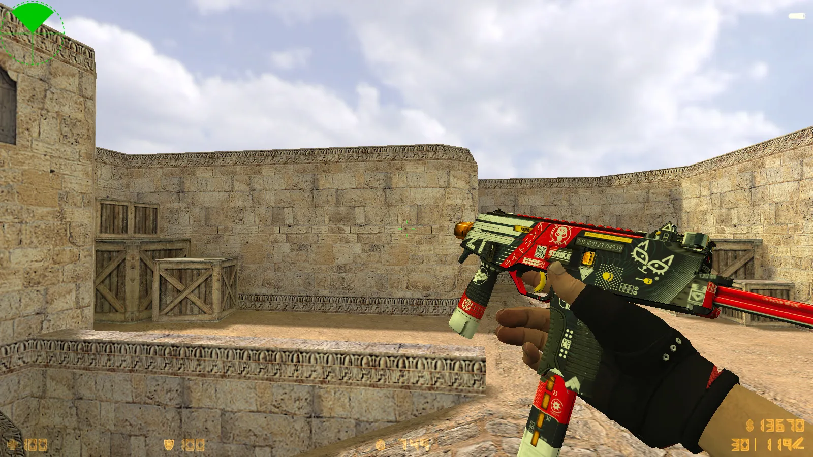 Скриншот  CS 1.6 Cool HD: 10 обновлений, 30 скинов оружия, звуки и меню в HD стиле