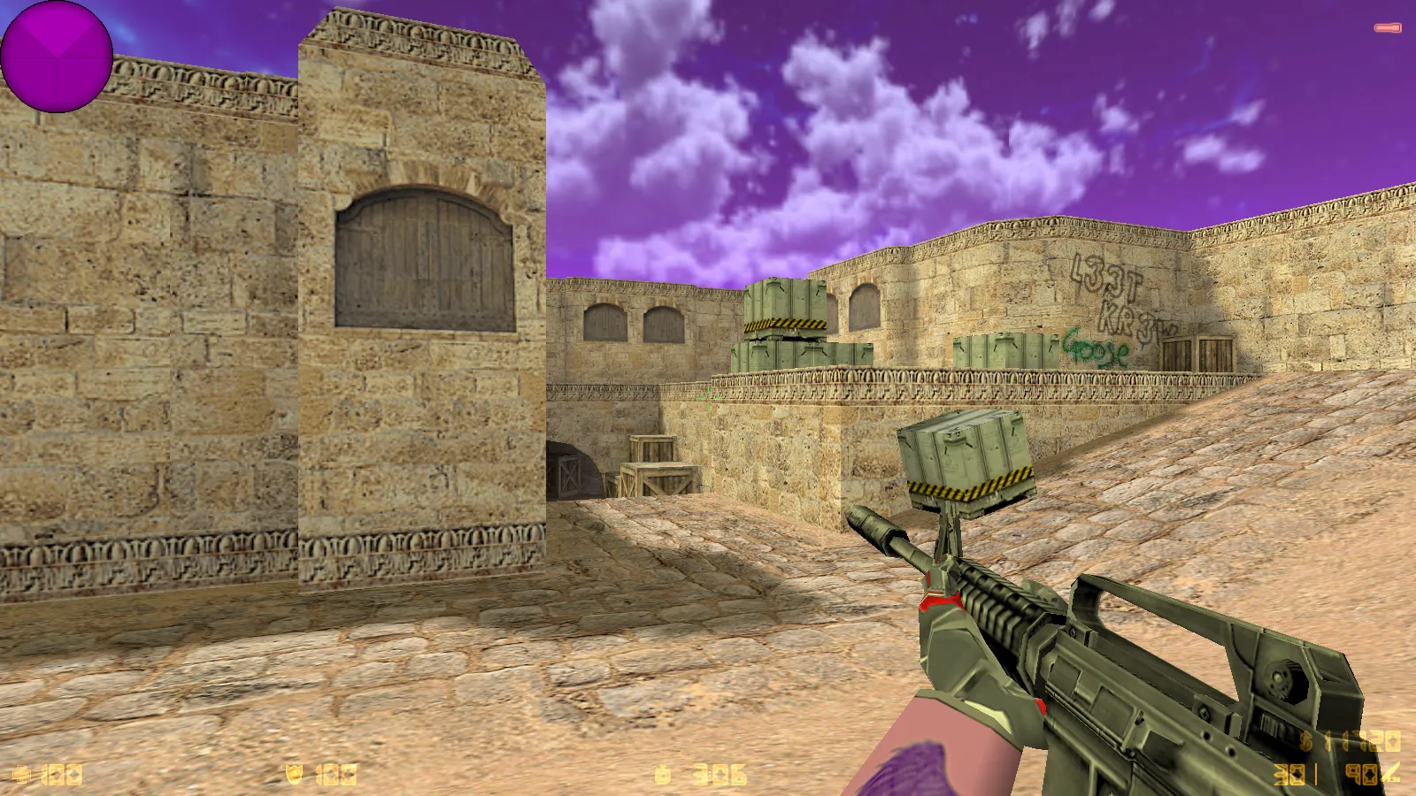 Скриншот CS 1.6 от CRONNN: сборка с 10 обновками, скины, тема меню, звуки, музыка, оптимизированный config.cfg