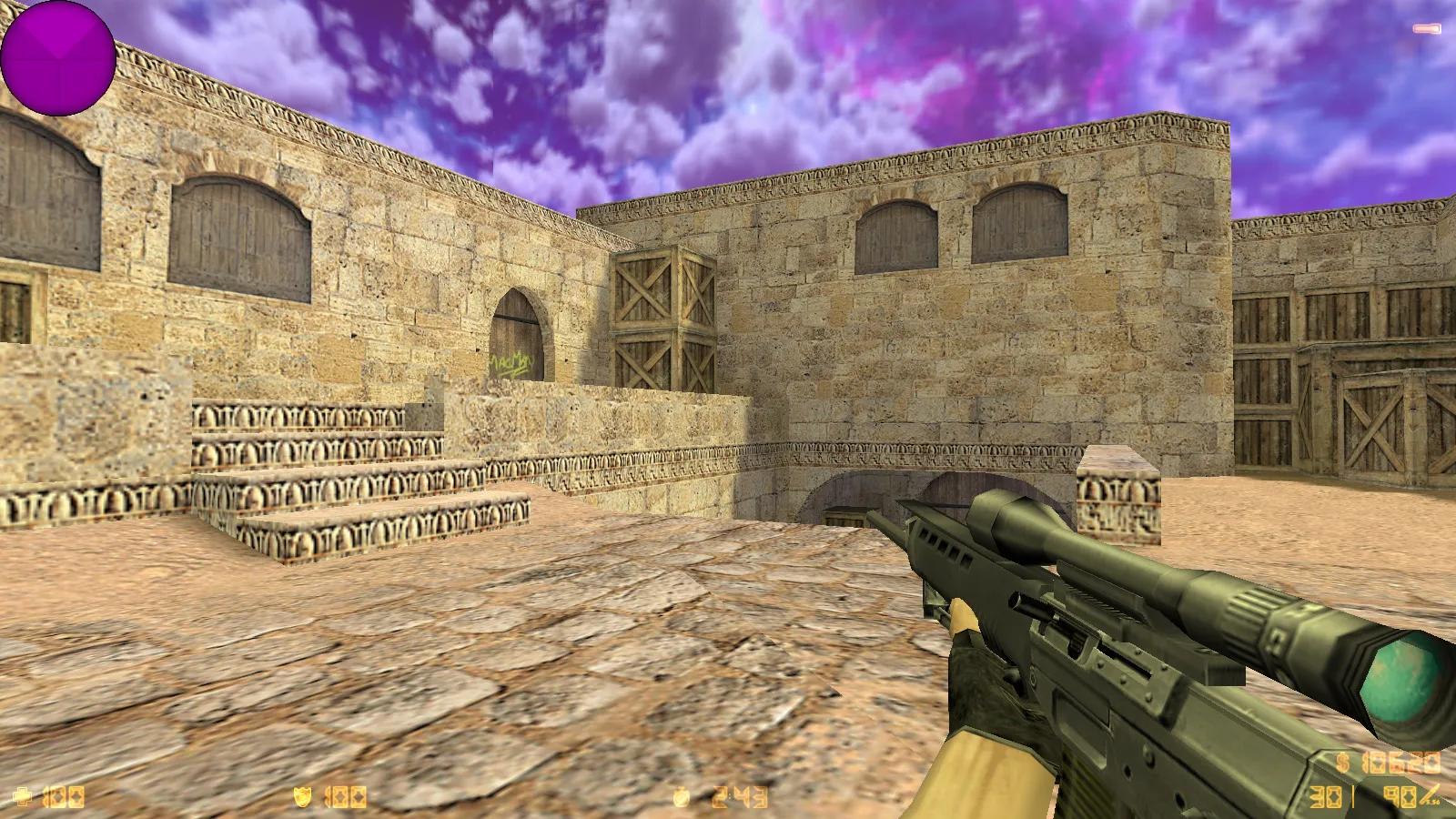 Скриншот  CS 1.6 от CRONNN: сборка с 10 обновками, скины, тема меню, звуки, музыка, оптимизированный config.cfg