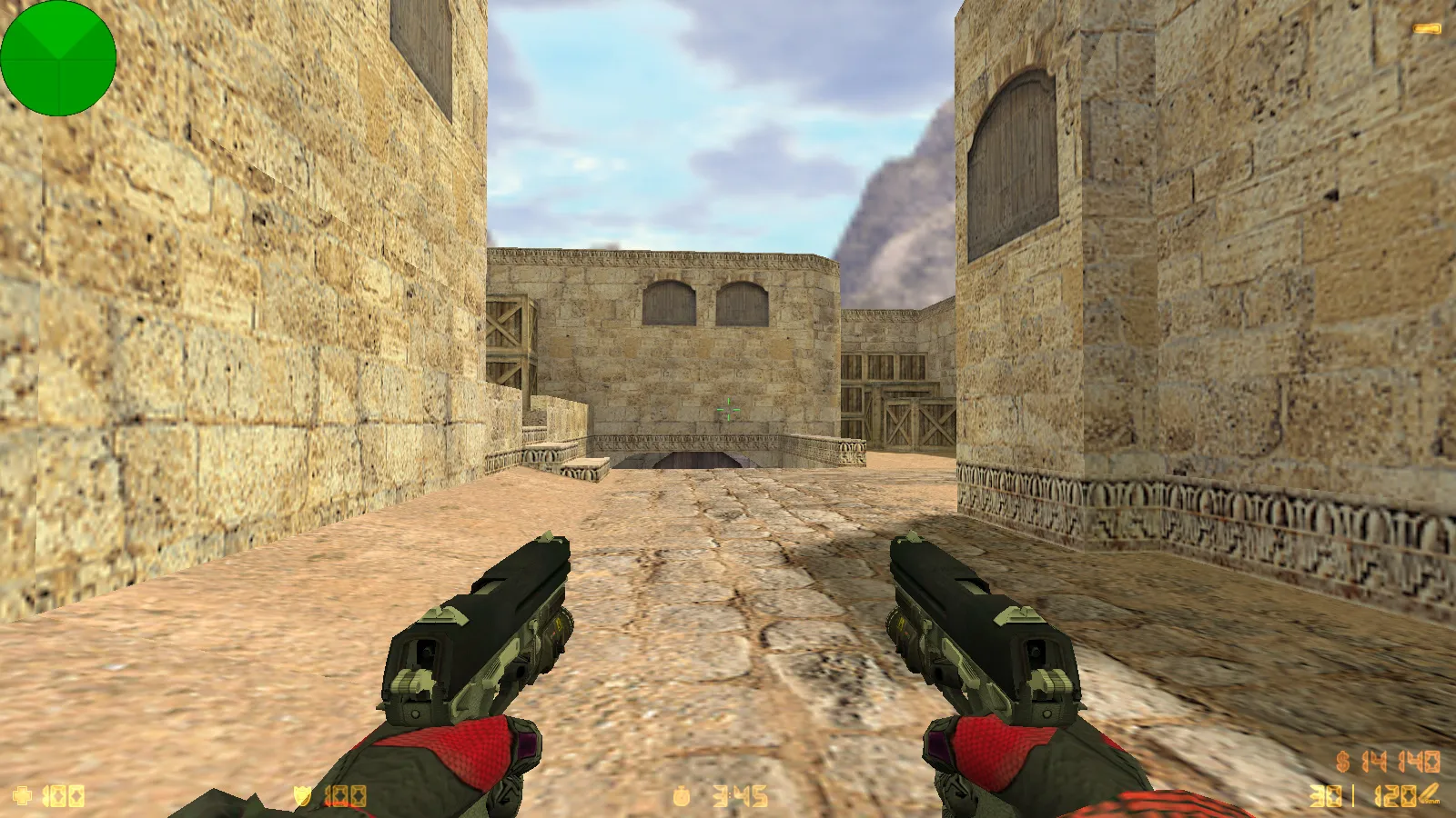 Скриншот  CS 1.6 Crysis — тематическая сборка с 8 новинками: оружие из Crysis, красный/синий герой, черное меню, оптимизированный конфиг