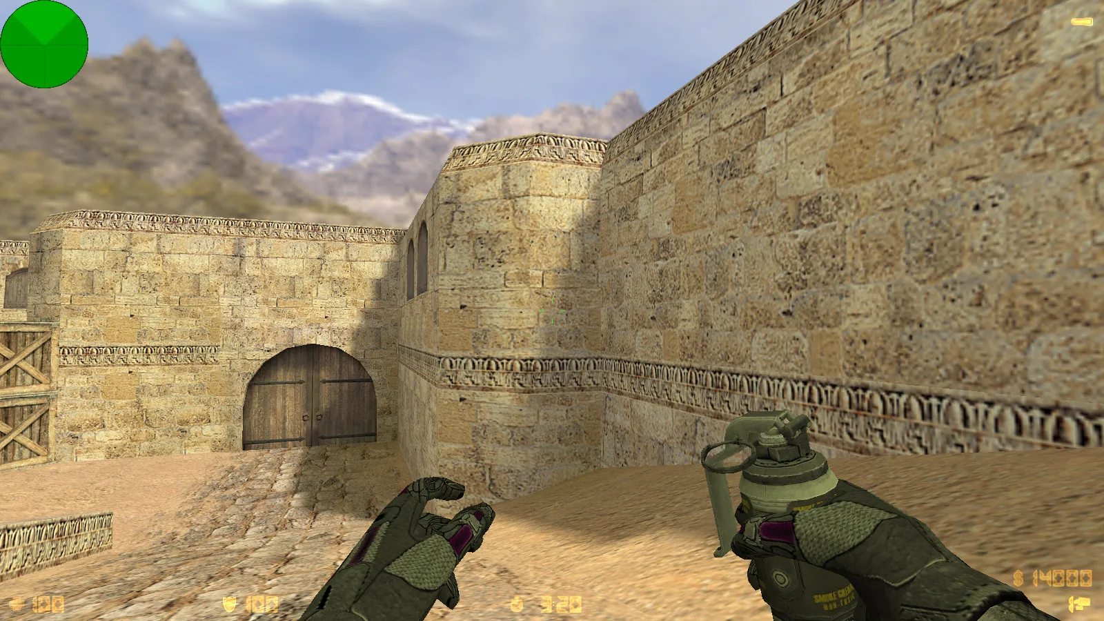 Скриншот  CS 1.6 Crysis — тематическая сборка с 8 новинками: оружие из Crysis, красный/синий герой, черное меню, оптимизированный конфиг