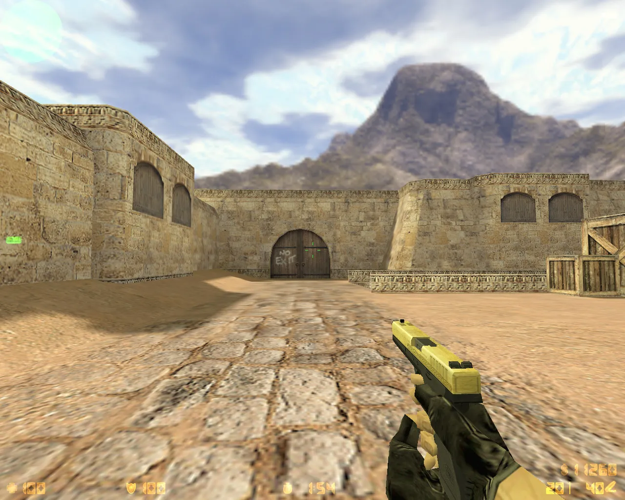 Скриншот  CS 1.6 от Дикого D1K11: 11 скинов, черное меню, перекрашенные модели и оптимизированный конфиг