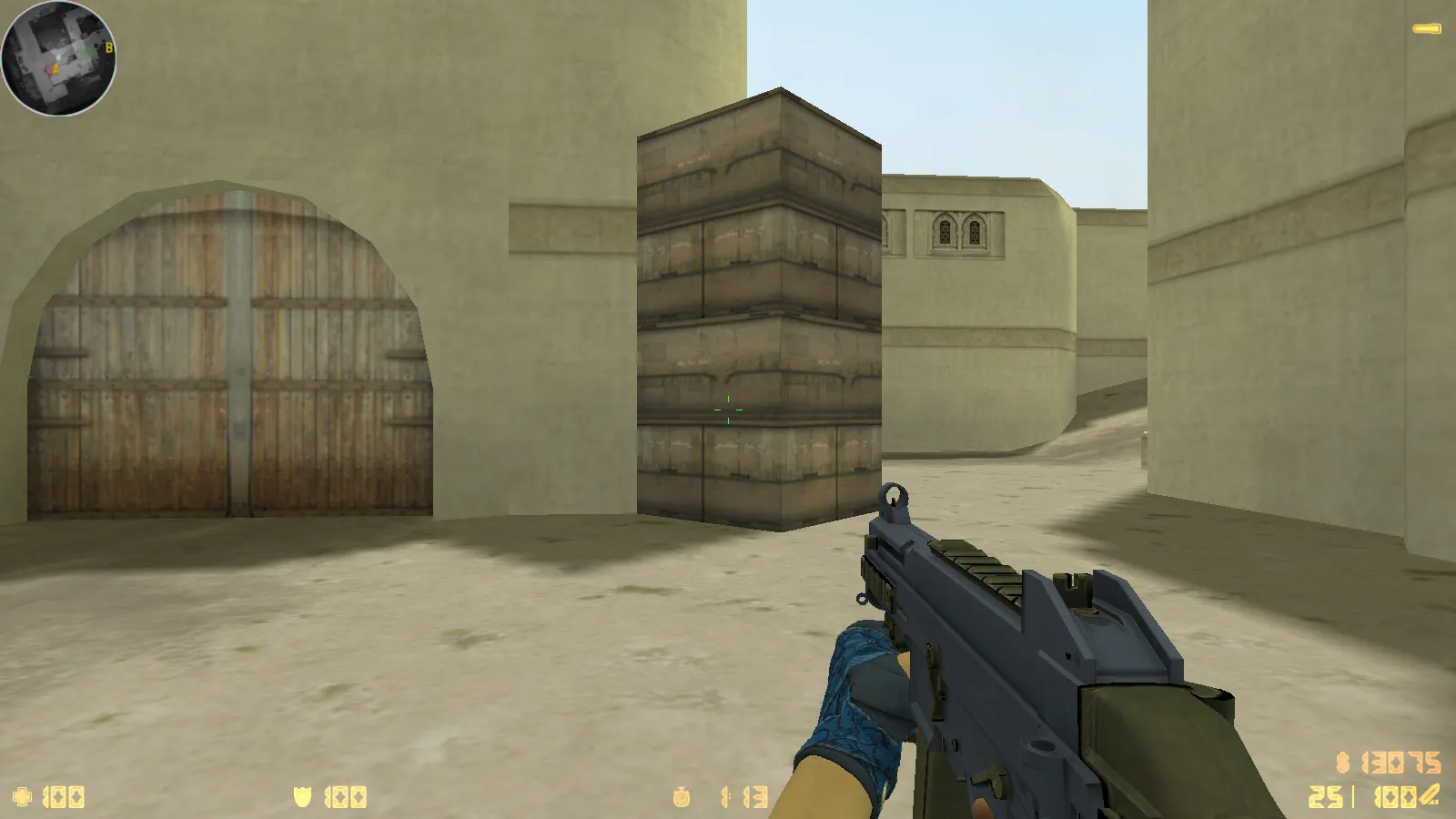 Скриншот  CS 1.6 Danger Zone — скины, графика и оптимизированный конфиг: 30 оружейных скинов, звуки, меню и прицел