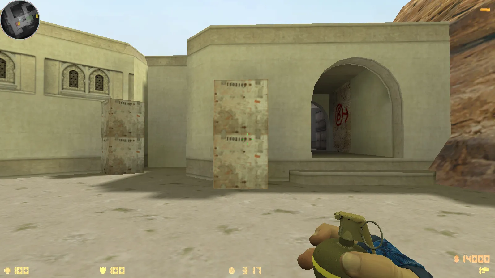 Скриншот  CS 1.6 Danger Zone — скины, графика и оптимизированный конфиг: 30 оружейных скинов, звуки, меню и прицел