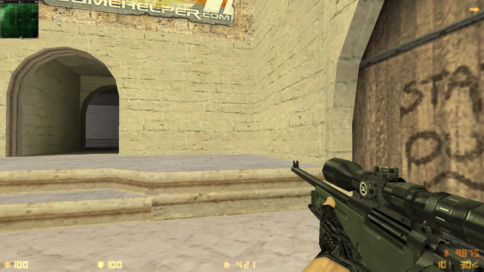 Скриншот  CS 1.6 Deluxe: скины и графика, 30 HD-моделей оружия, черное меню, обновленные звуки и оптимизированный конфиг