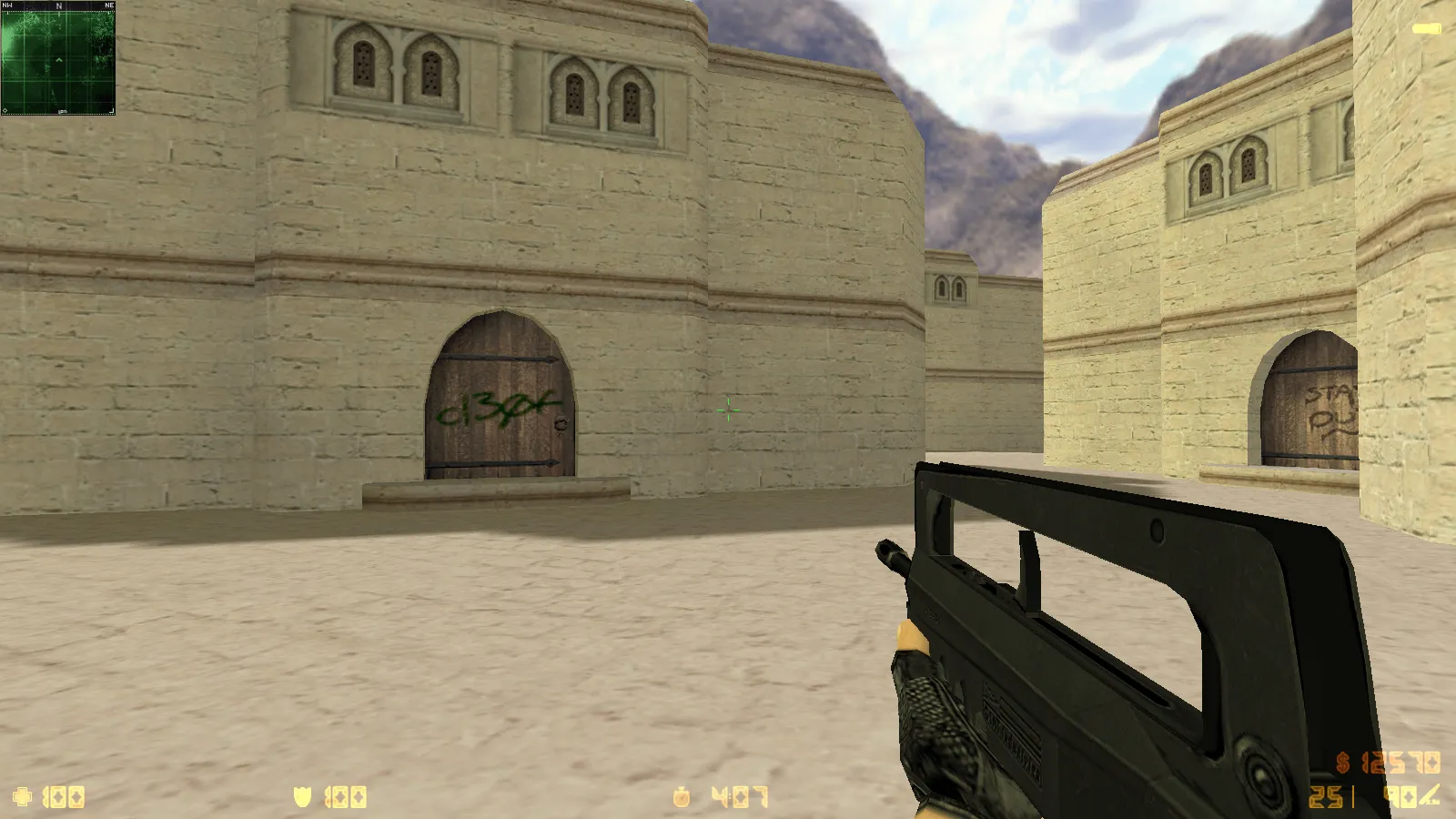 Скриншот  CS 1.6 Deluxe: скины и графика, 30 HD-моделей оружия, черное меню, обновленные звуки и оптимизированный конфиг