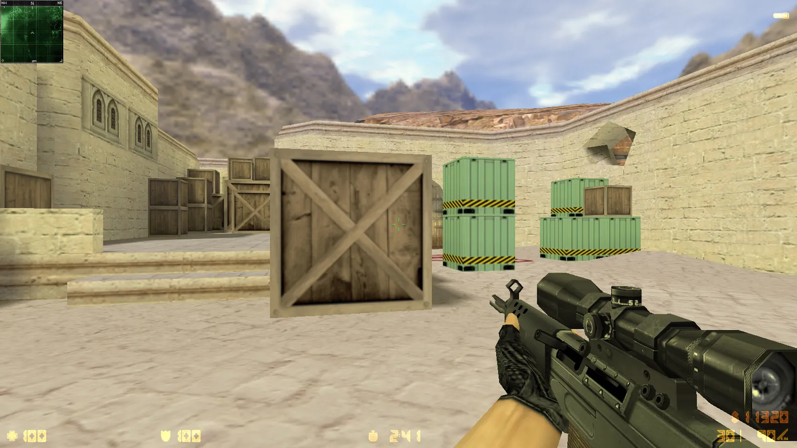 Скриншот  CS 1.6 Deluxe: скины и графика, 30 HD-моделей оружия, черное меню, обновленные звуки и оптимизированный конфиг