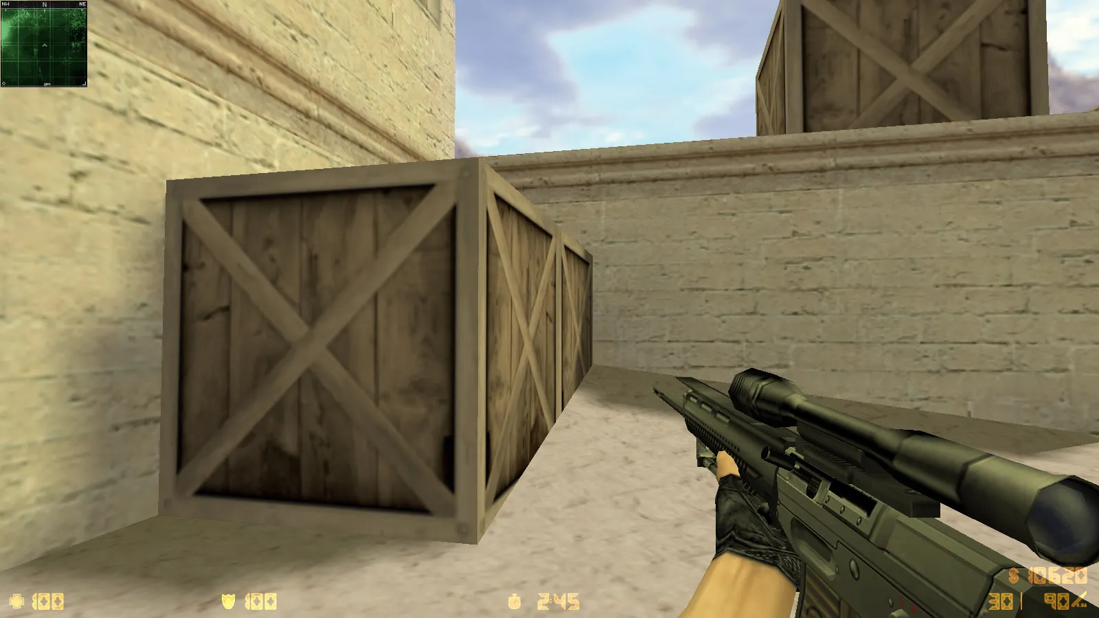 Скриншот  CS 1.6 Deluxe: скины и графика, 30 HD-моделей оружия, черное меню, обновленные звуки и оптимизированный конфиг