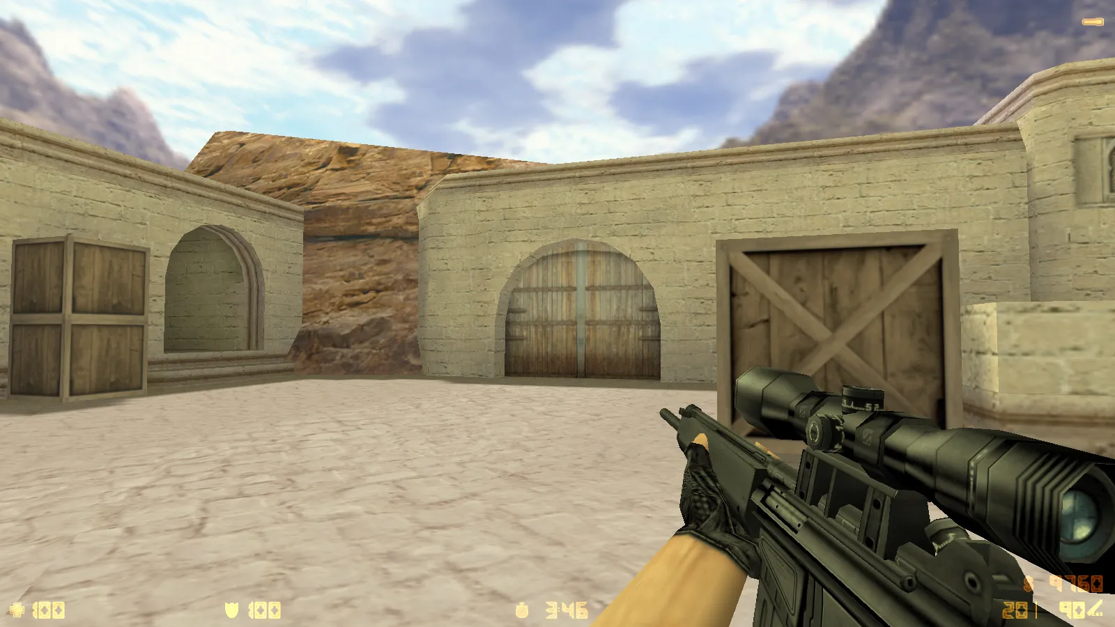 Скриншот  CS 1.6 Deluxe: скины и графика, 30 HD-моделей оружия, черное меню, обновленные звуки и оптимизированный конфиг