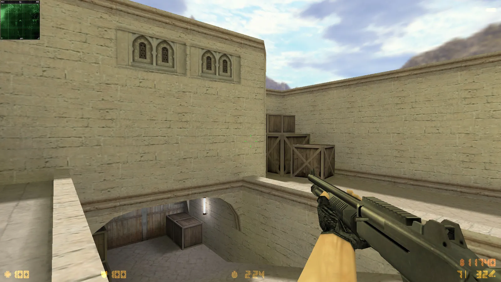 Скриншот  CS 1.6 Deluxe: скины и графика, 30 HD-моделей оружия, черное меню, обновленные звуки и оптимизированный конфиг