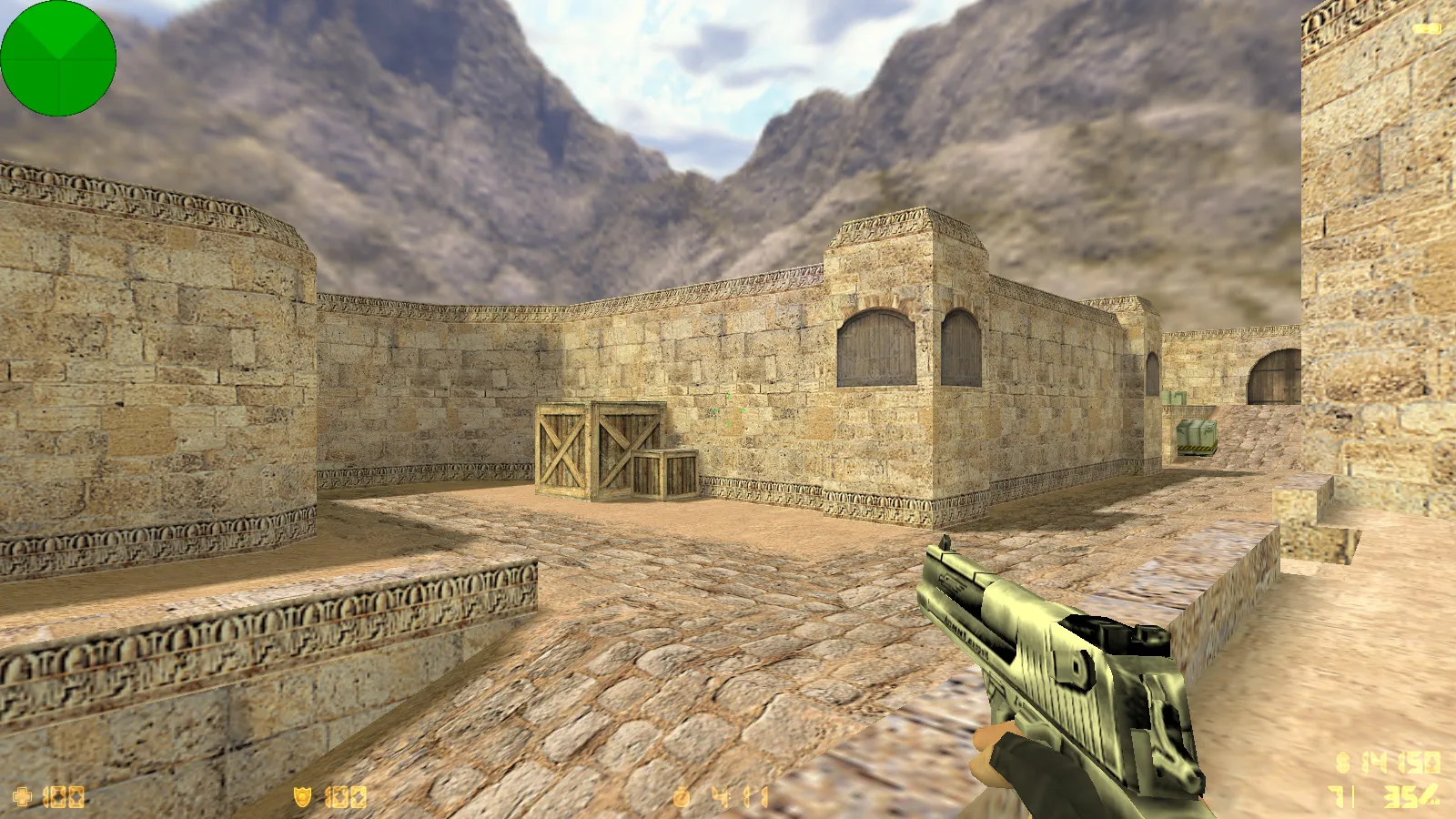 Скриншот  CS 1.6 от Demix: черное меню, новые перчатки и оптимизированный config.cfg