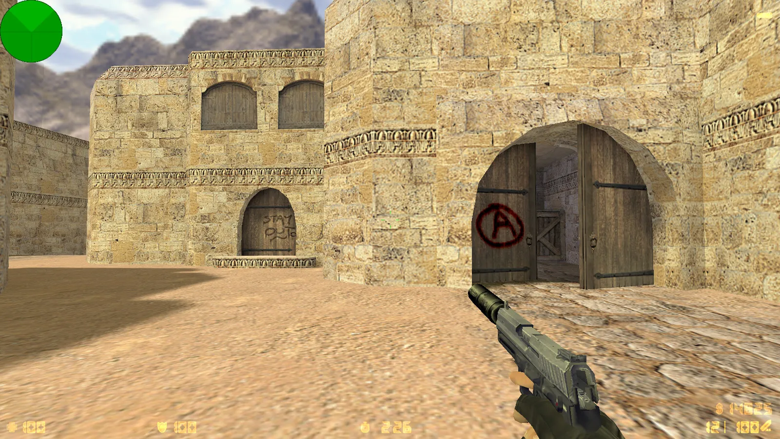 Скриншот  CS 1.6 от Demix: черное меню, новые перчатки и оптимизированный config.cfg