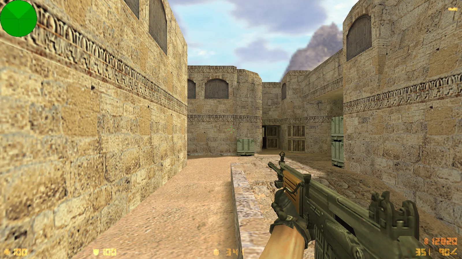 Скриншот  CS 1.6 от Demix: черное меню, новые перчатки и оптимизированный config.cfg