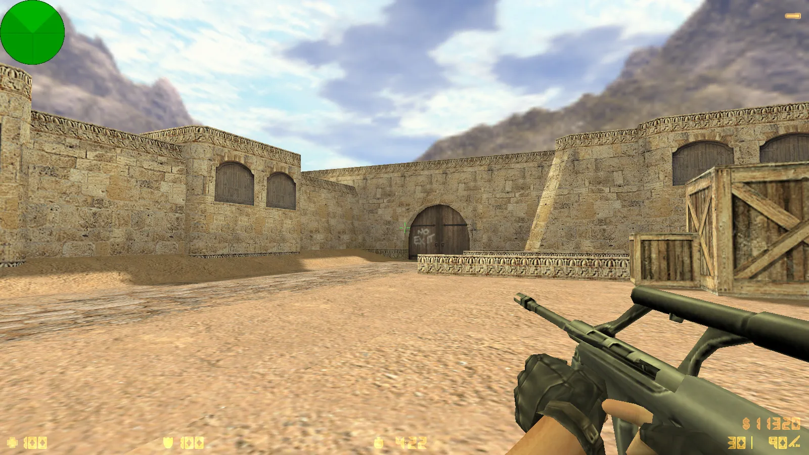 Скриншот  CS 1.6 от Demix: черное меню, новые перчатки и оптимизированный config.cfg