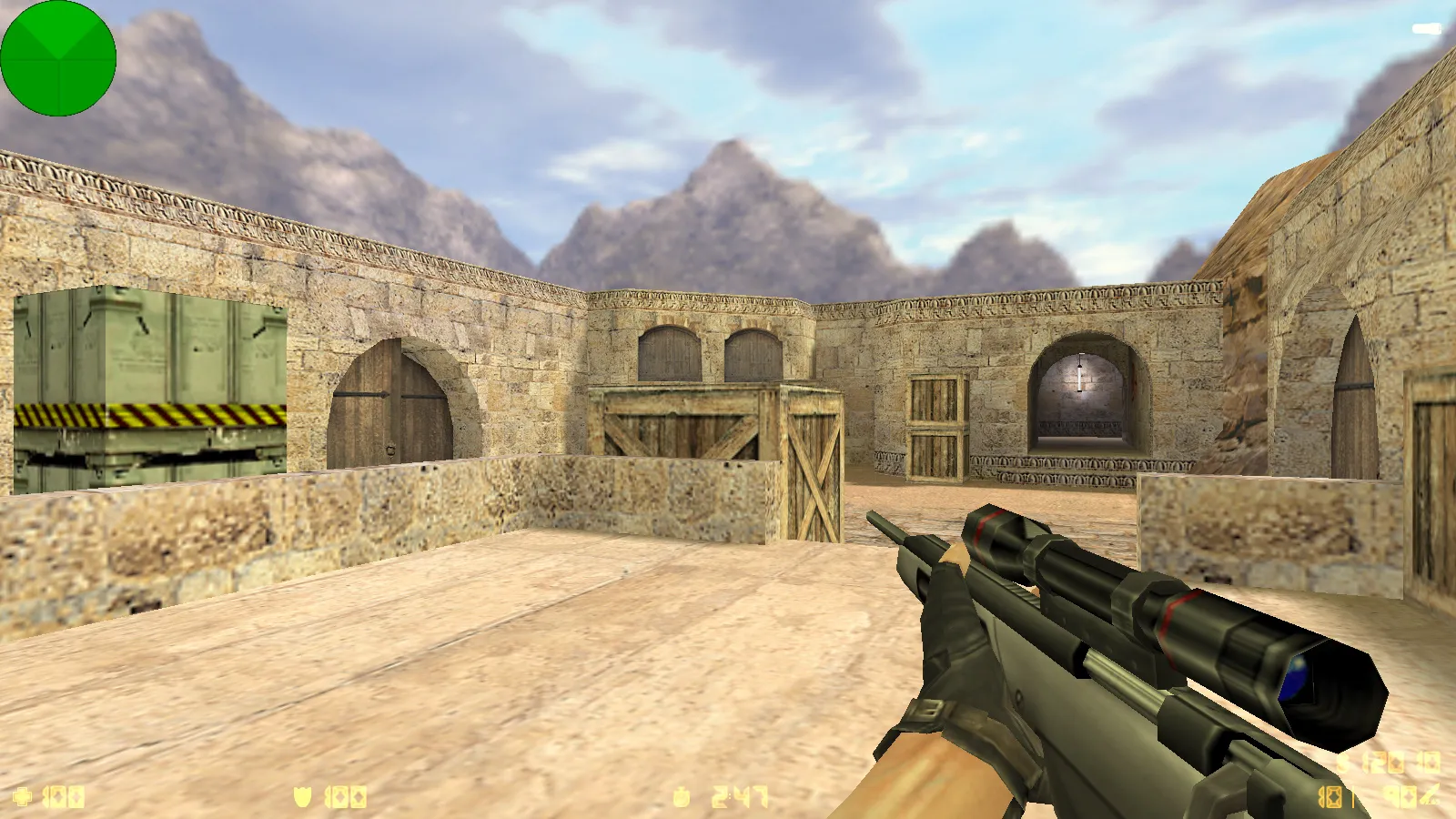 Скриншот  CS 1.6 от Demix: черное меню, новые перчатки и оптимизированный config.cfg