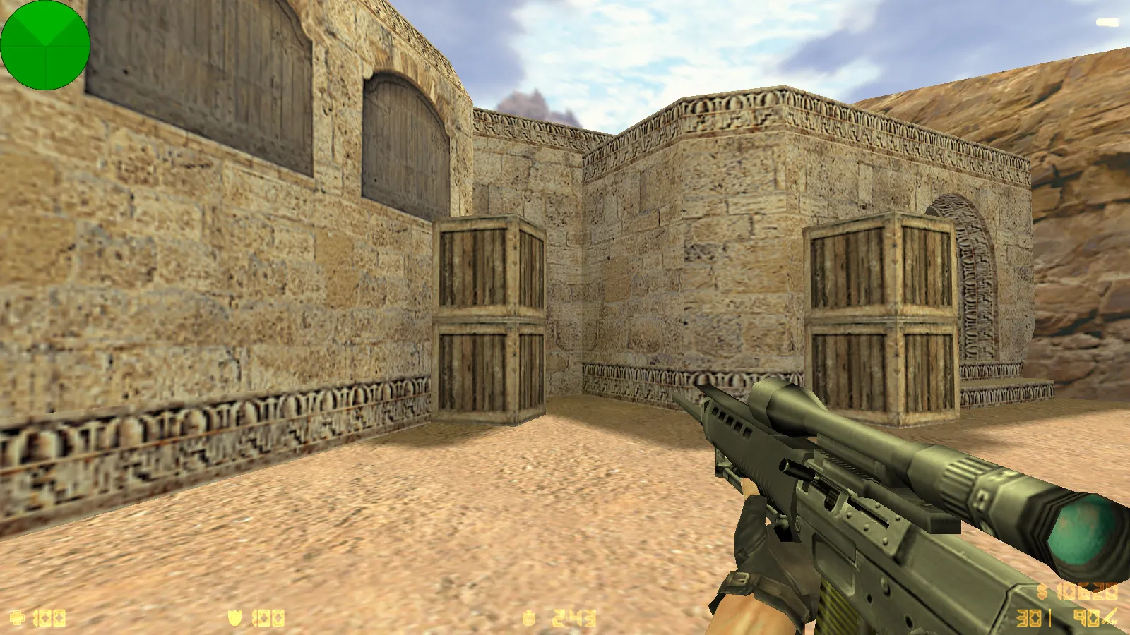 Скриншот  CS 1.6 от Demix: черное меню, новые перчатки и оптимизированный config.cfg