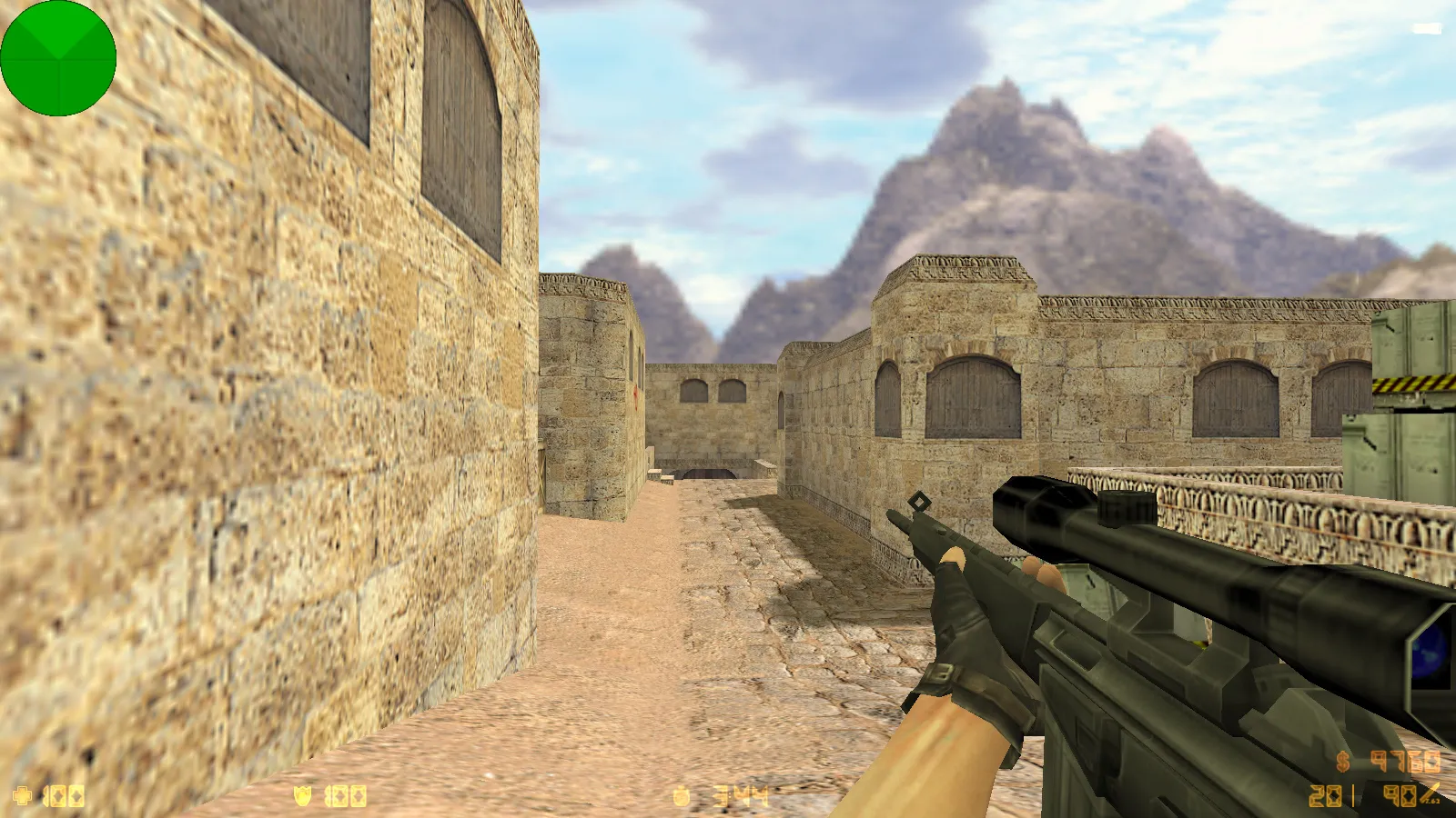 Скриншот  CS 1.6 от Demix: черное меню, новые перчатки и оптимизированный config.cfg