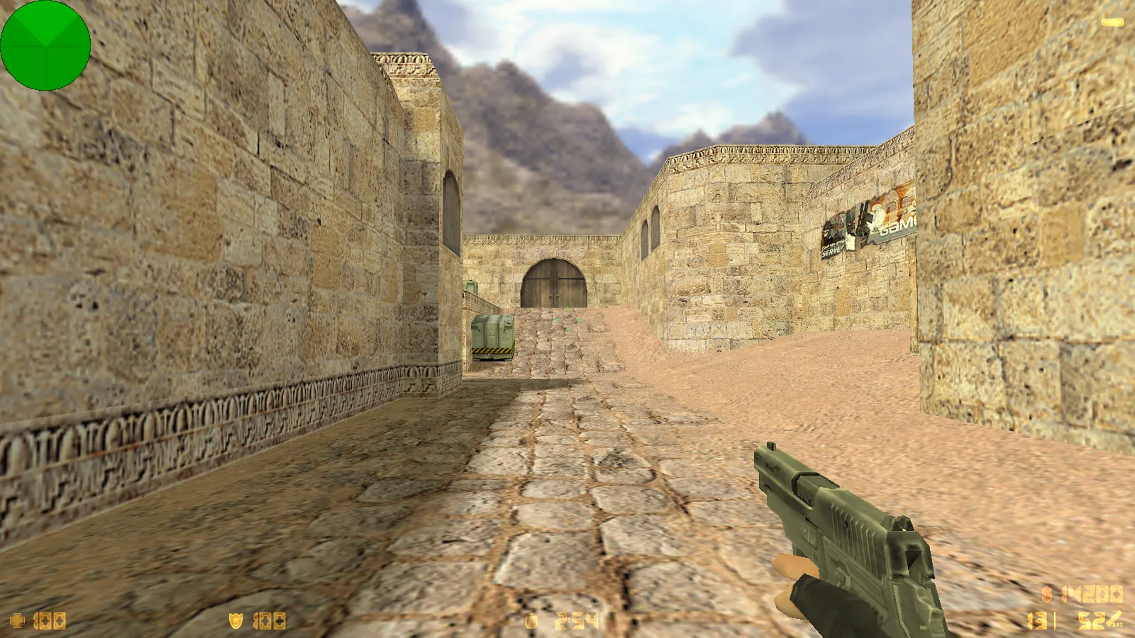 Скриншот  CS 1.6 от Demix: черное меню, новые перчатки и оптимизированный config.cfg