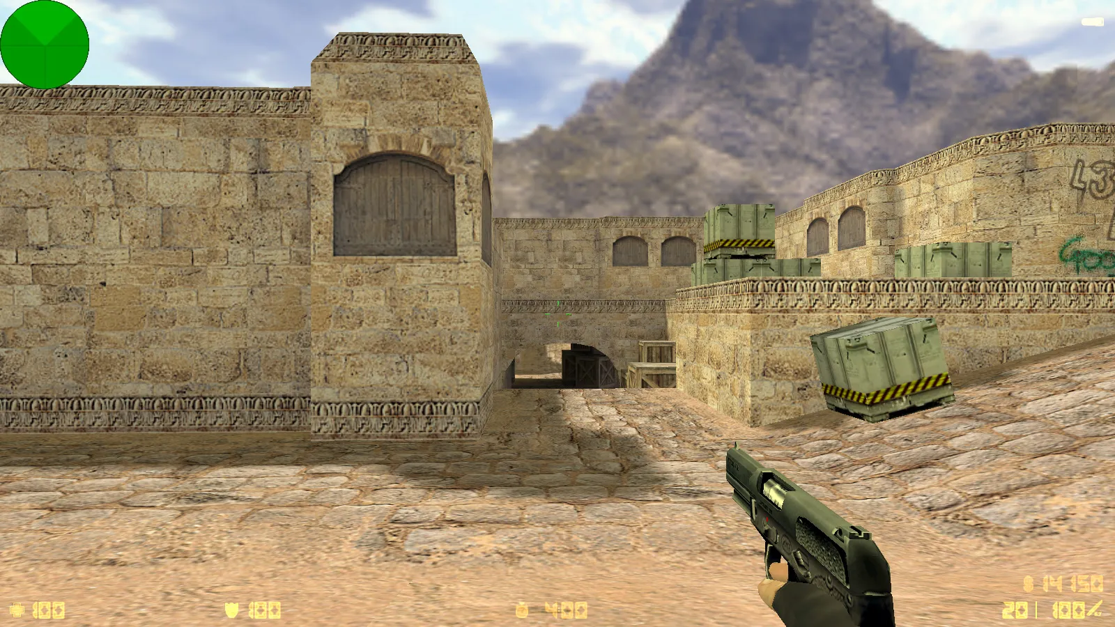 Скриншот  CS 1.6 от Demix: черное меню, новые перчатки и оптимизированный config.cfg