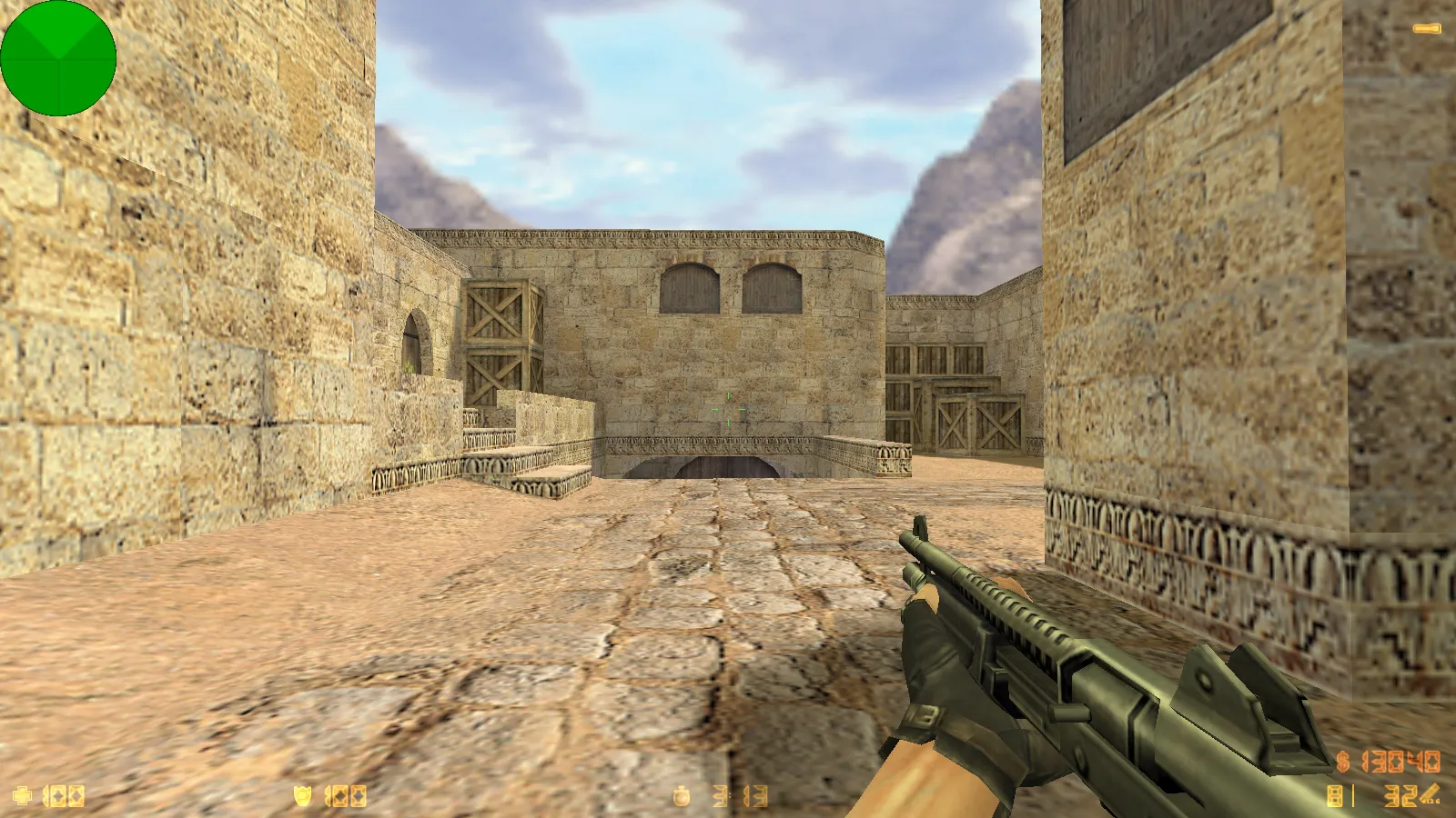 Скриншот  CS 1.6 от Demix: черное меню, новые перчатки и оптимизированный config.cfg