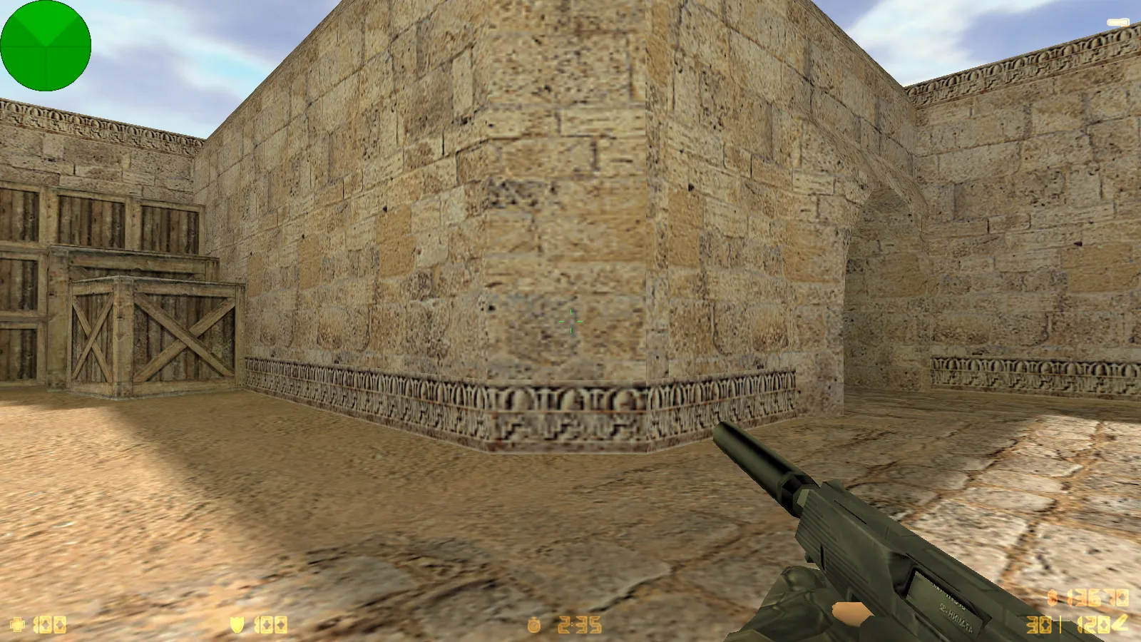 Скриншот  CS 1.6 от Demix: черное меню, новые перчатки и оптимизированный config.cfg