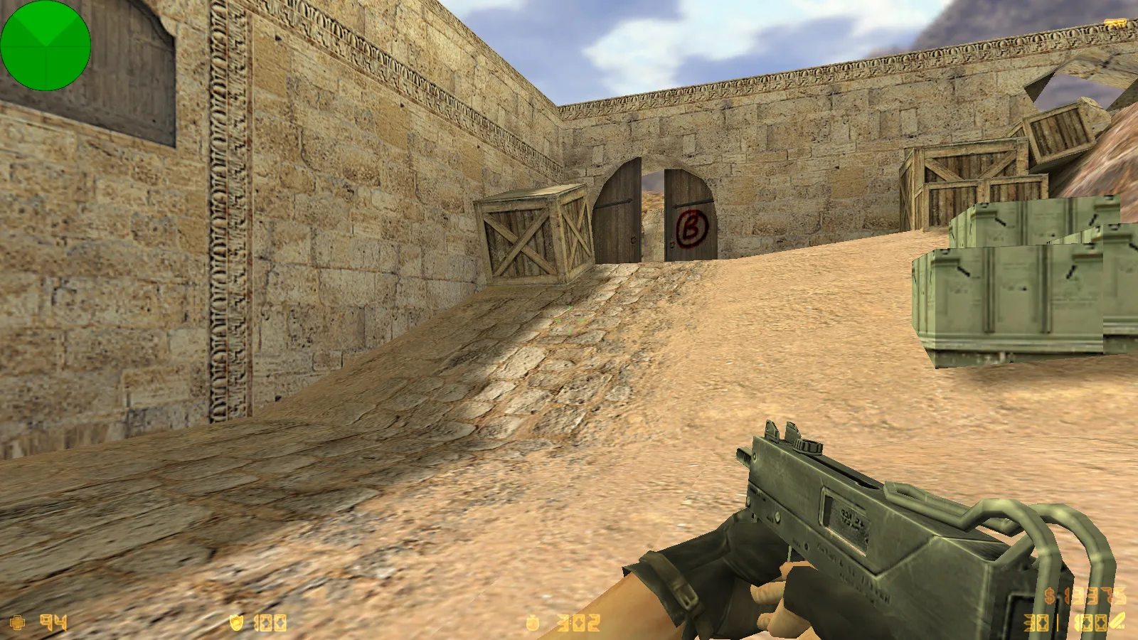 Скриншот  CS 1.6 от Demix: черное меню, новые перчатки и оптимизированный config.cfg